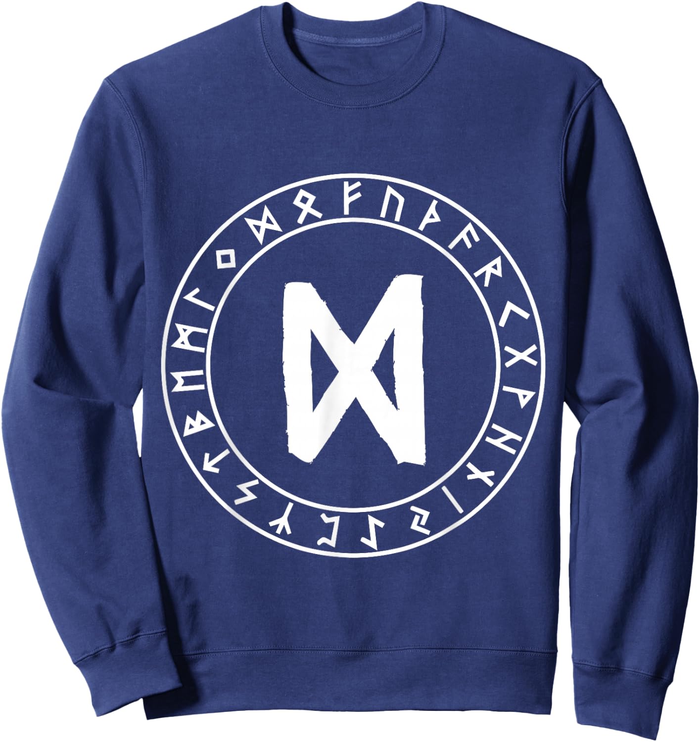 Dagaz Rune Viking Rune Norse Pagan Wicca Witchcraft Sweatshirt - Sweatshirt | Navy