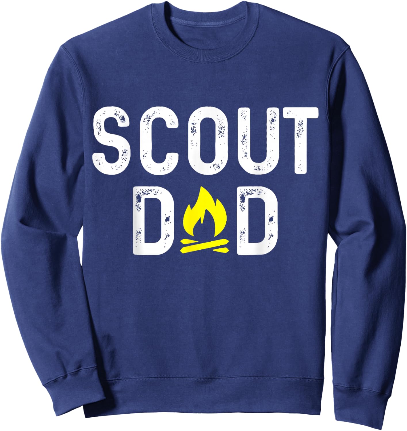Scout Mom And Dad Gift Scouting Dad - Black - Men's Small Sweatshirt - Sweatshirt | Navy