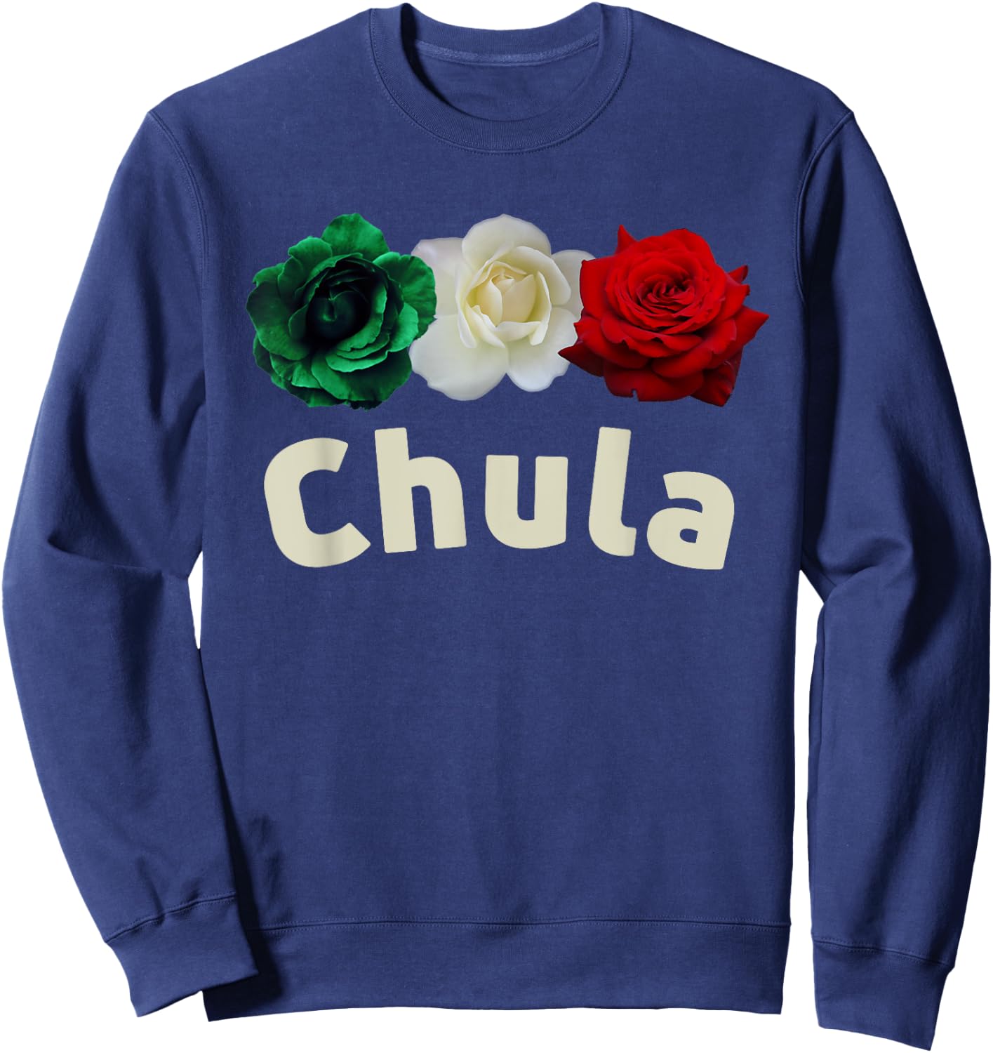 Cute Mexicana | Chula Chingona Bottom Sweatshirt - Sweatshirt | Navy