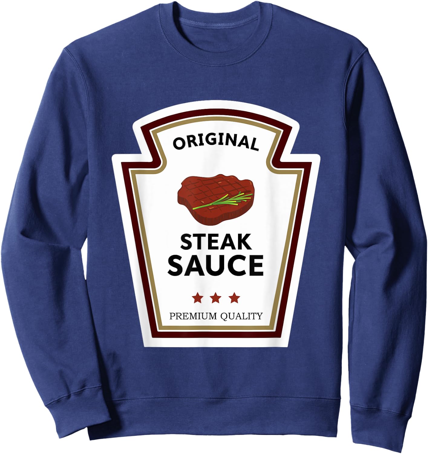 Original Steak Sauce Condiment Group Costume Sweatshirt - Sweatshirt | Navy