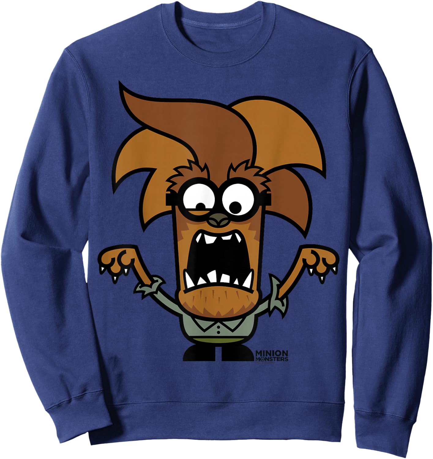 Despicable Me Wolf Halloween Monster Graphic Sweatshirt - Sweatshirt | Navy