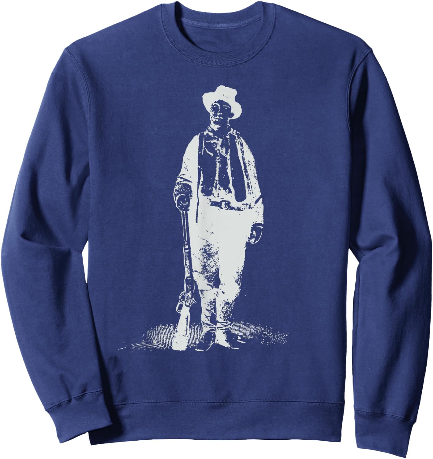 Billy the Kid Gunslinger Design Vintage Historical West Sweatshirt - Sweatshirt | Navy