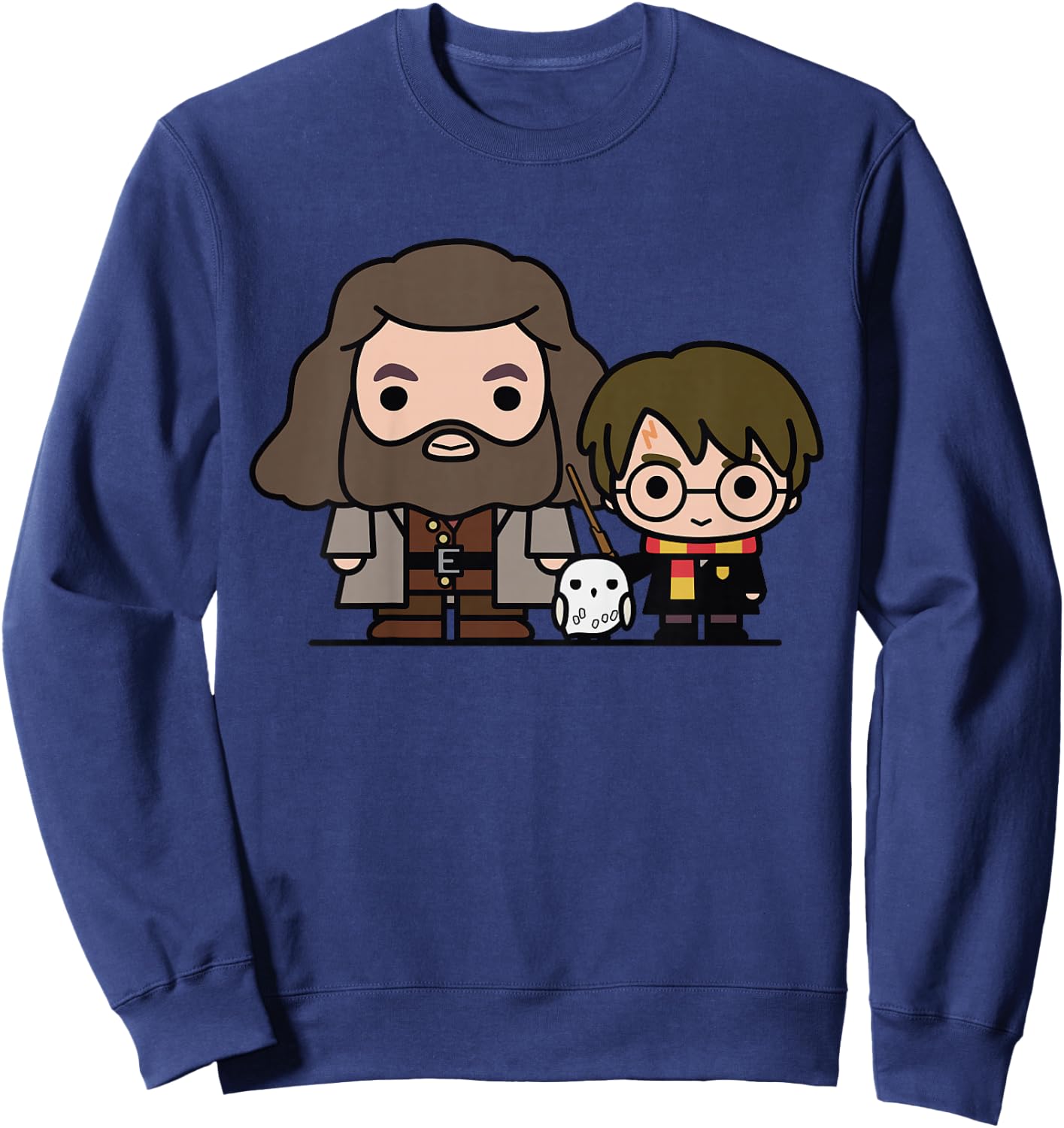 Kids Harry Potter Hagrid Hedwig and Harry Cute Cartoon Sweatshirt - Sweatshirt | Navy