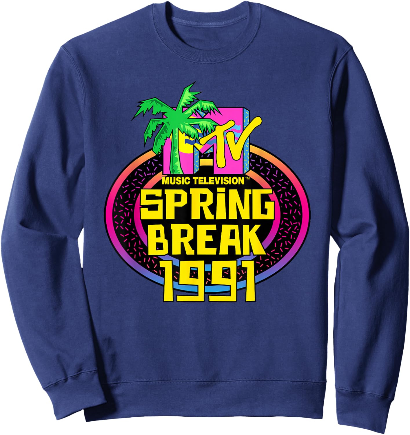 MTV Spring Break 1991 Classic Logo Sweatshirt - Sweatshirt | Navy