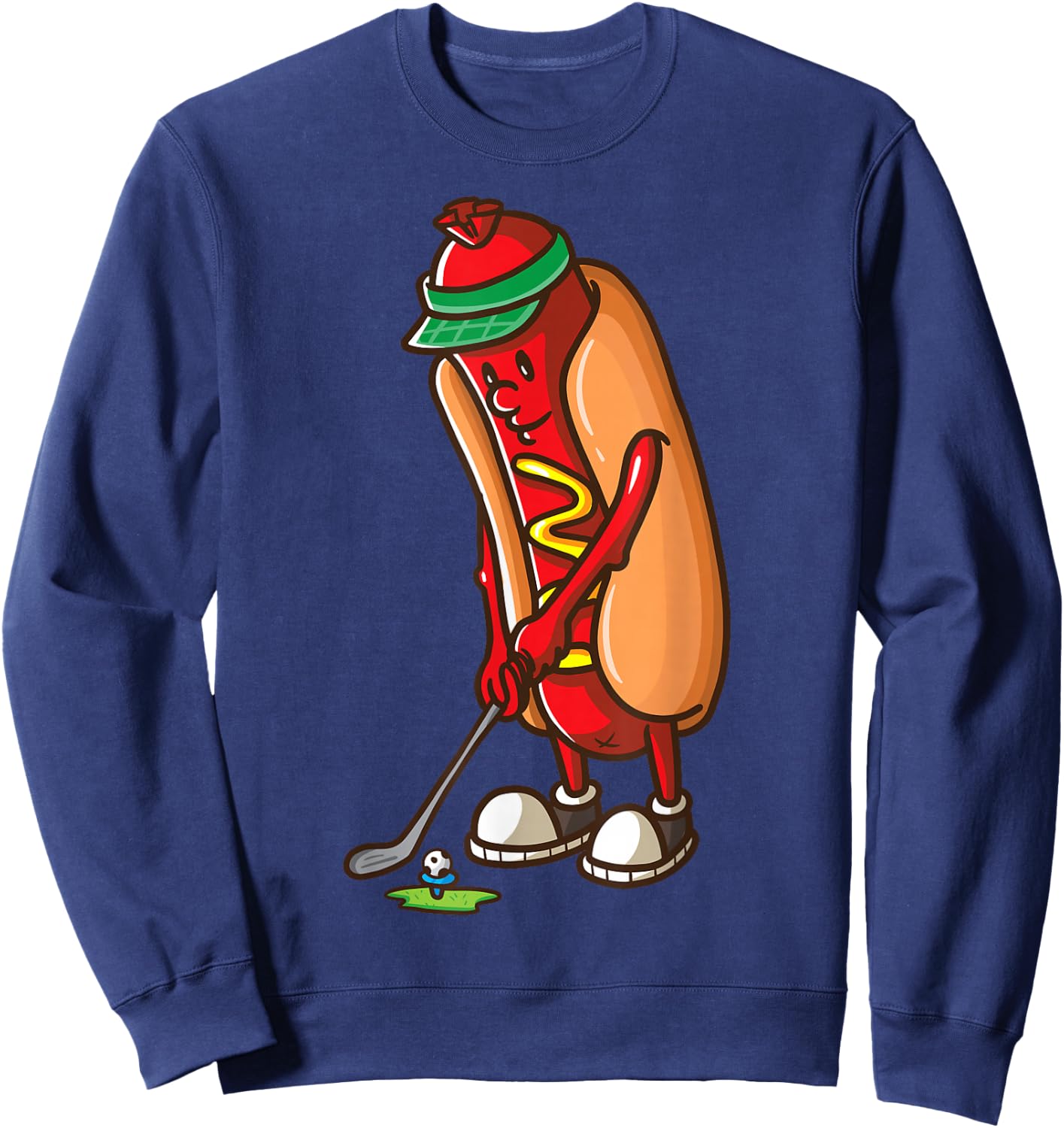 Golf Game Hot Dog Golf Gifts Shirts Boys Sweatshirt - Sweatshirt | Navy