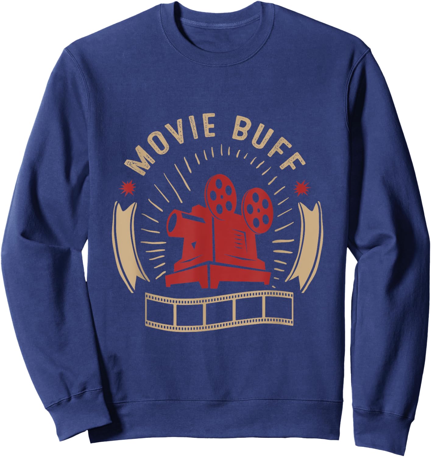 Movie Buff Vintage Cinema Sweatshirt - Sweatshirt | Navy