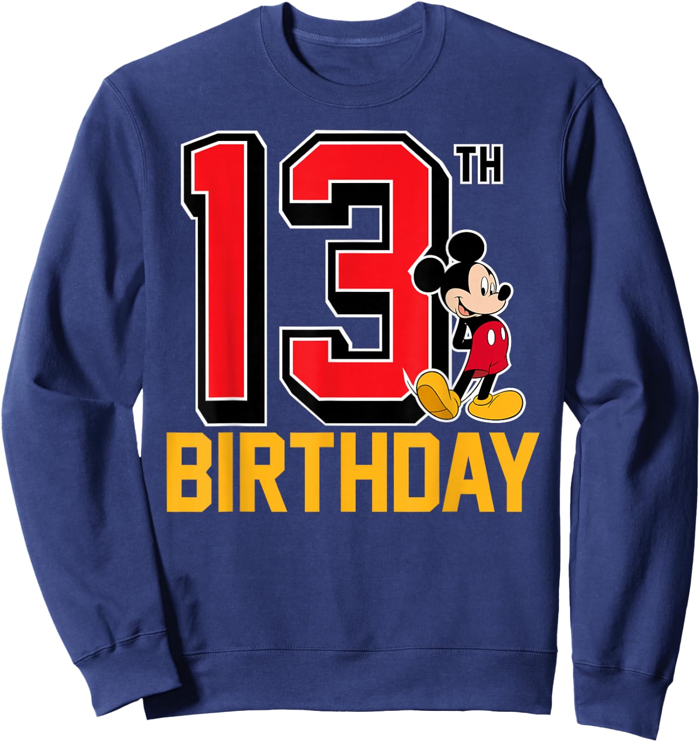 Disney - Mickey 13th Birthday Sweatshirt - Sweatshirt | Navy
