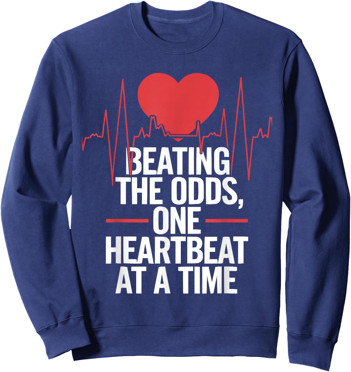 Congestive Heart Failure Chronic Disease CHF Awareness Sweatshirt - Sweatshirt | Navy
