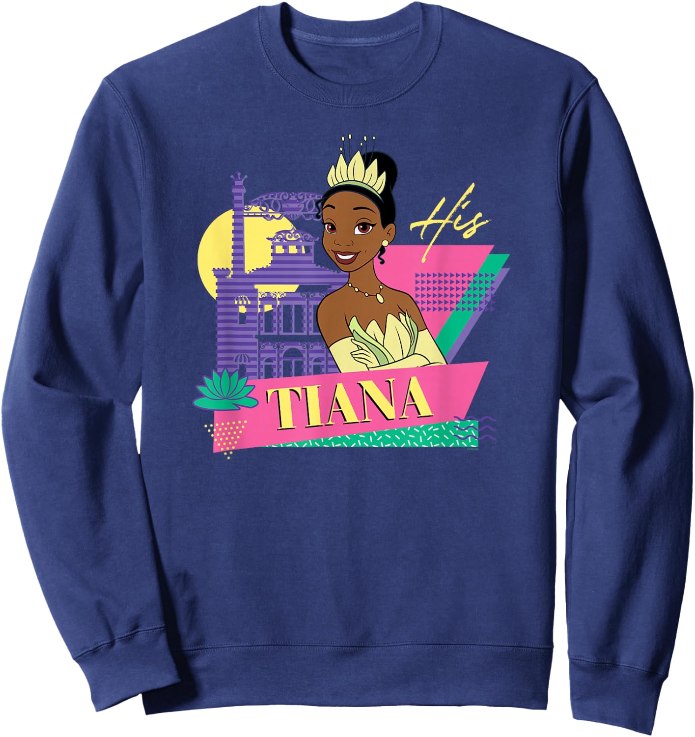 Disney The Princess and The Frog Couples Matching His Tiana Sweatshirt - Sweatshirt | Navy