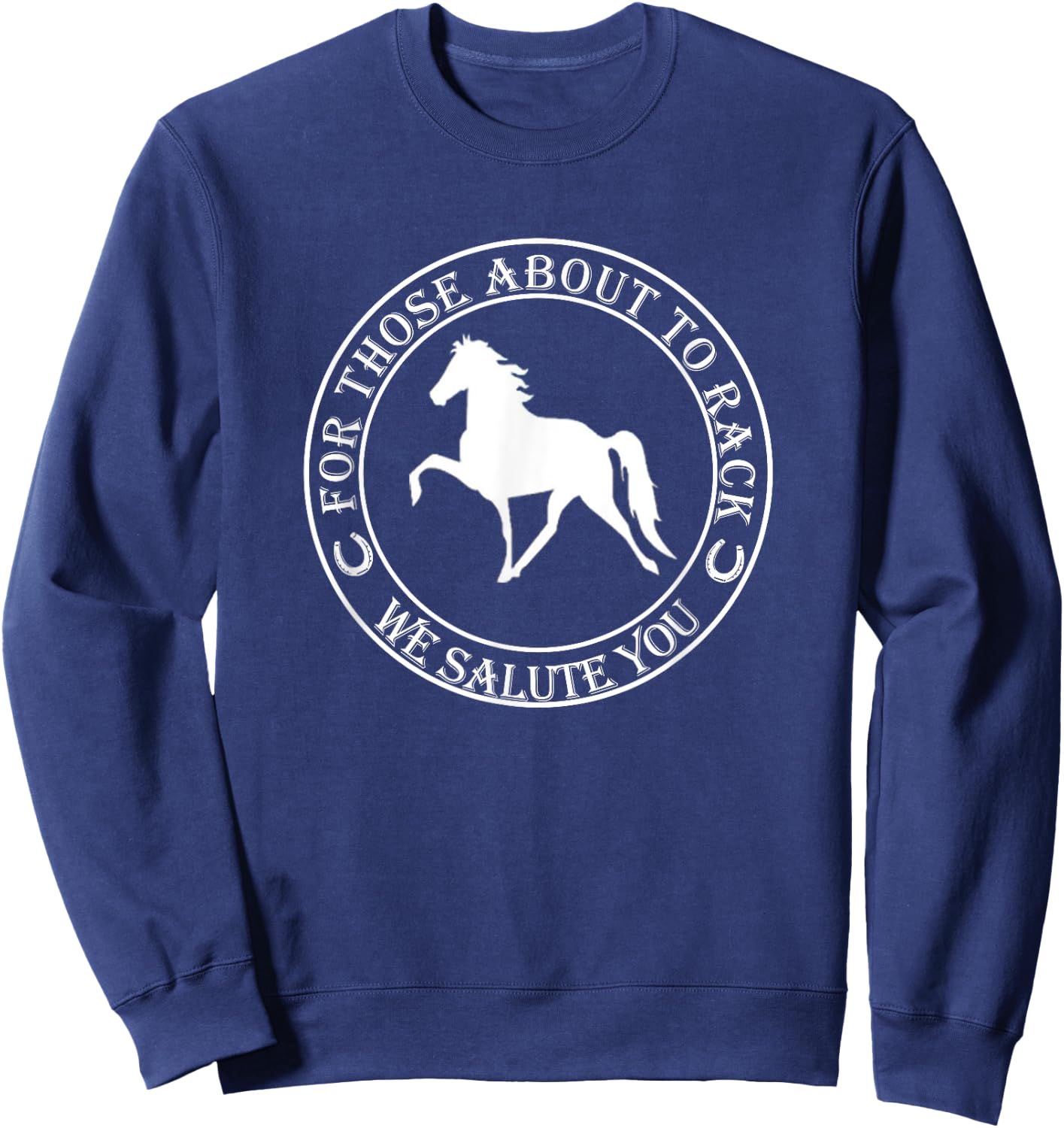 Funny Racking Horse T Shirt Tennessee Walking Horse Sweatshirt - Sweatshirt | Navy