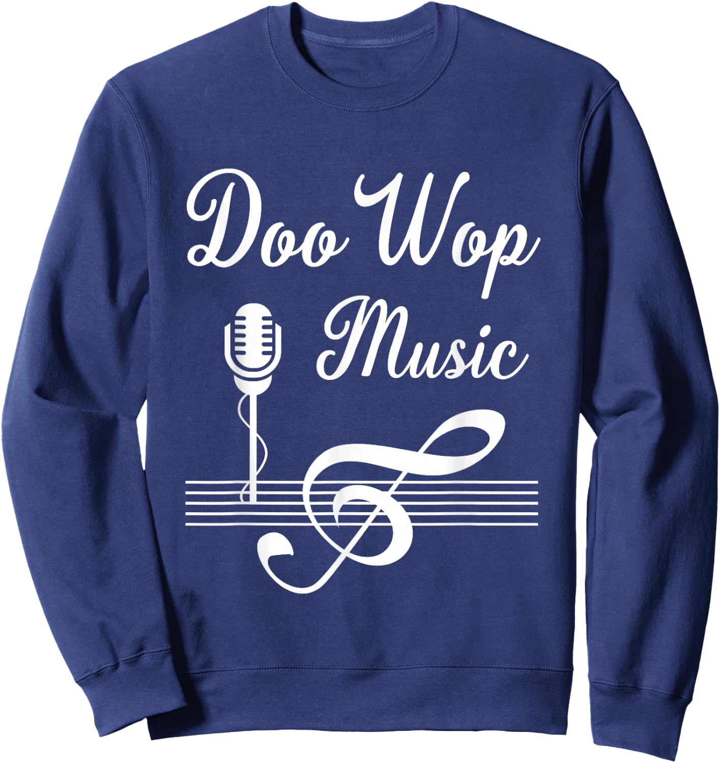 Doo Wop Retro 1950s Sock Hop Costume 50s Vintage Rockabilly Sweatshirt - Sweatshirt | Navy