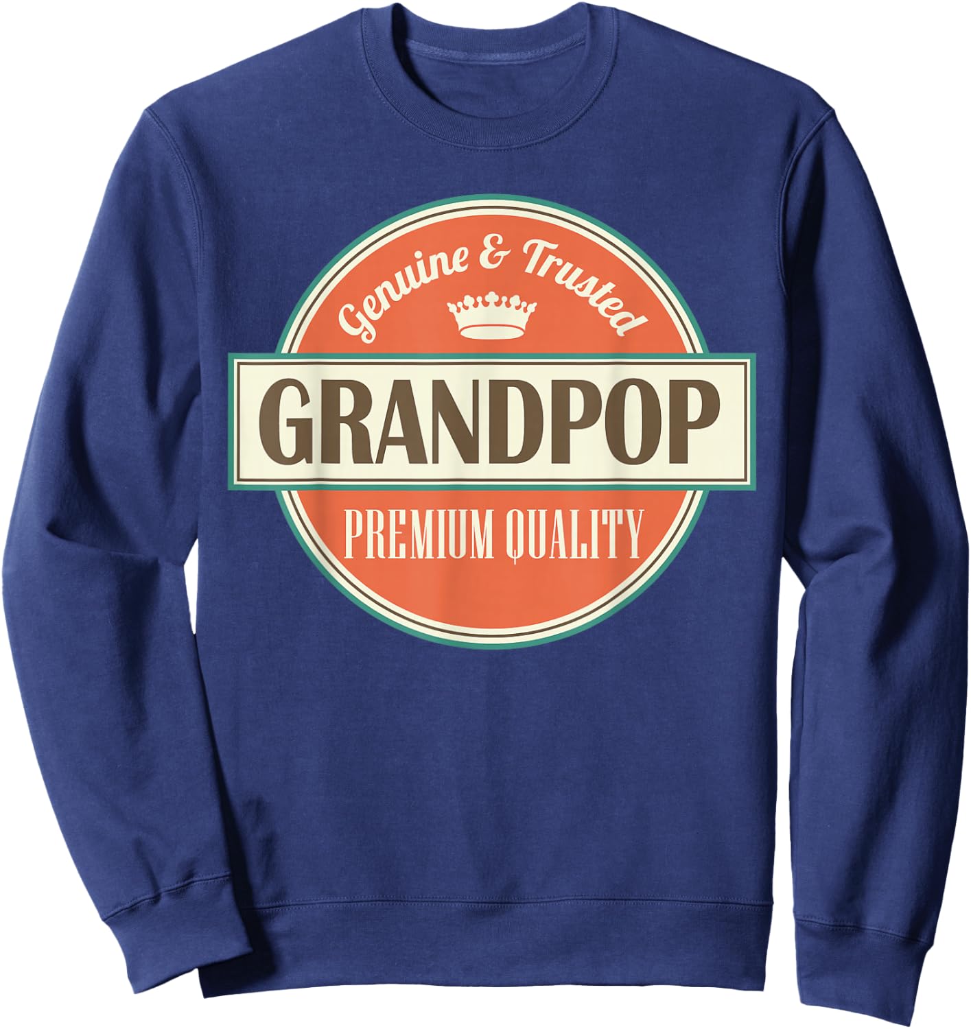 Grandpop Grandpa Fathers Day Gift Sweatshirt - Sweatshirt | Navy