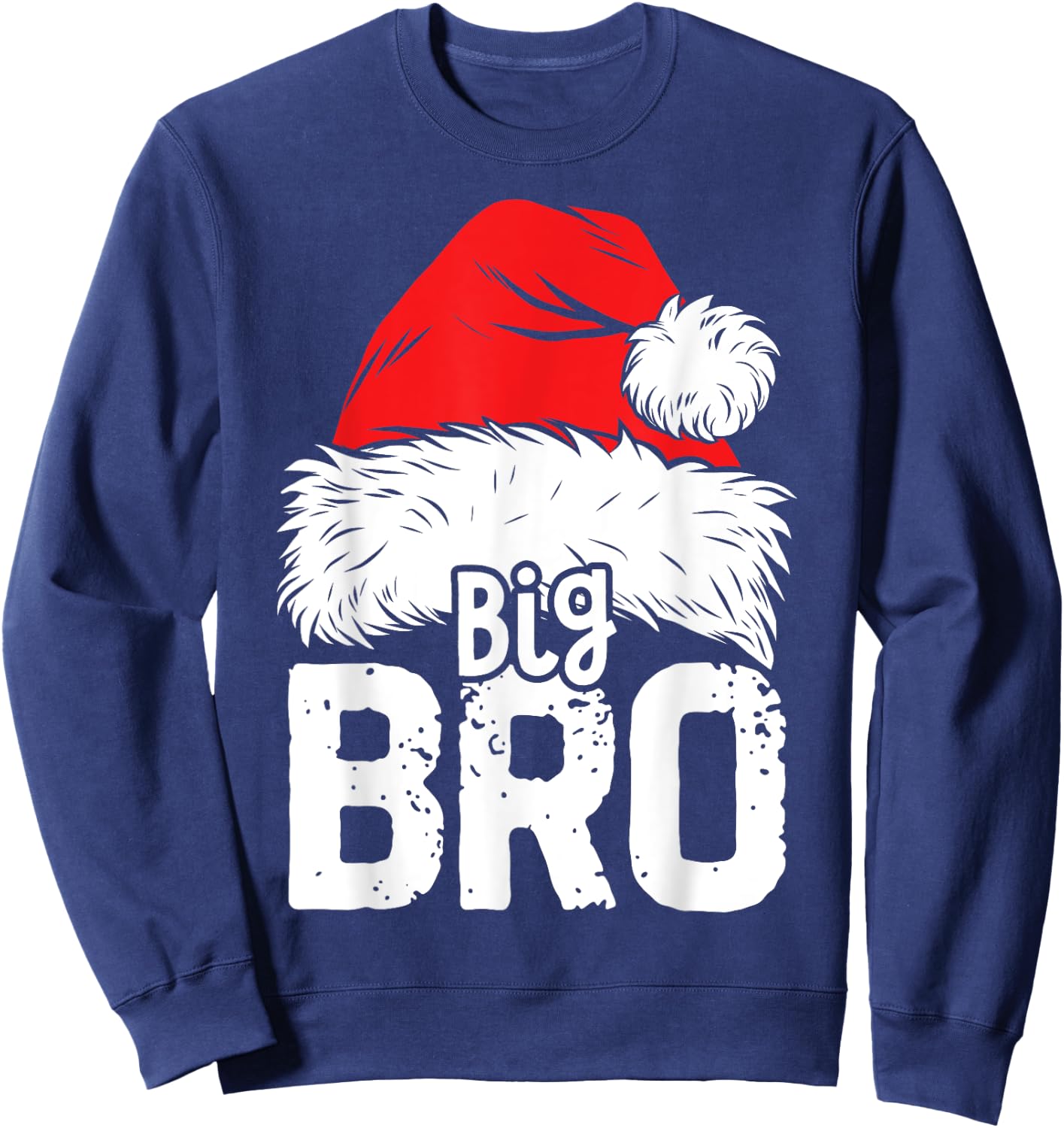 Brother Big Santa Christmas Family Matching Pyjamas Xmas Bro Sweatshirt - Sweatshirt | Navy