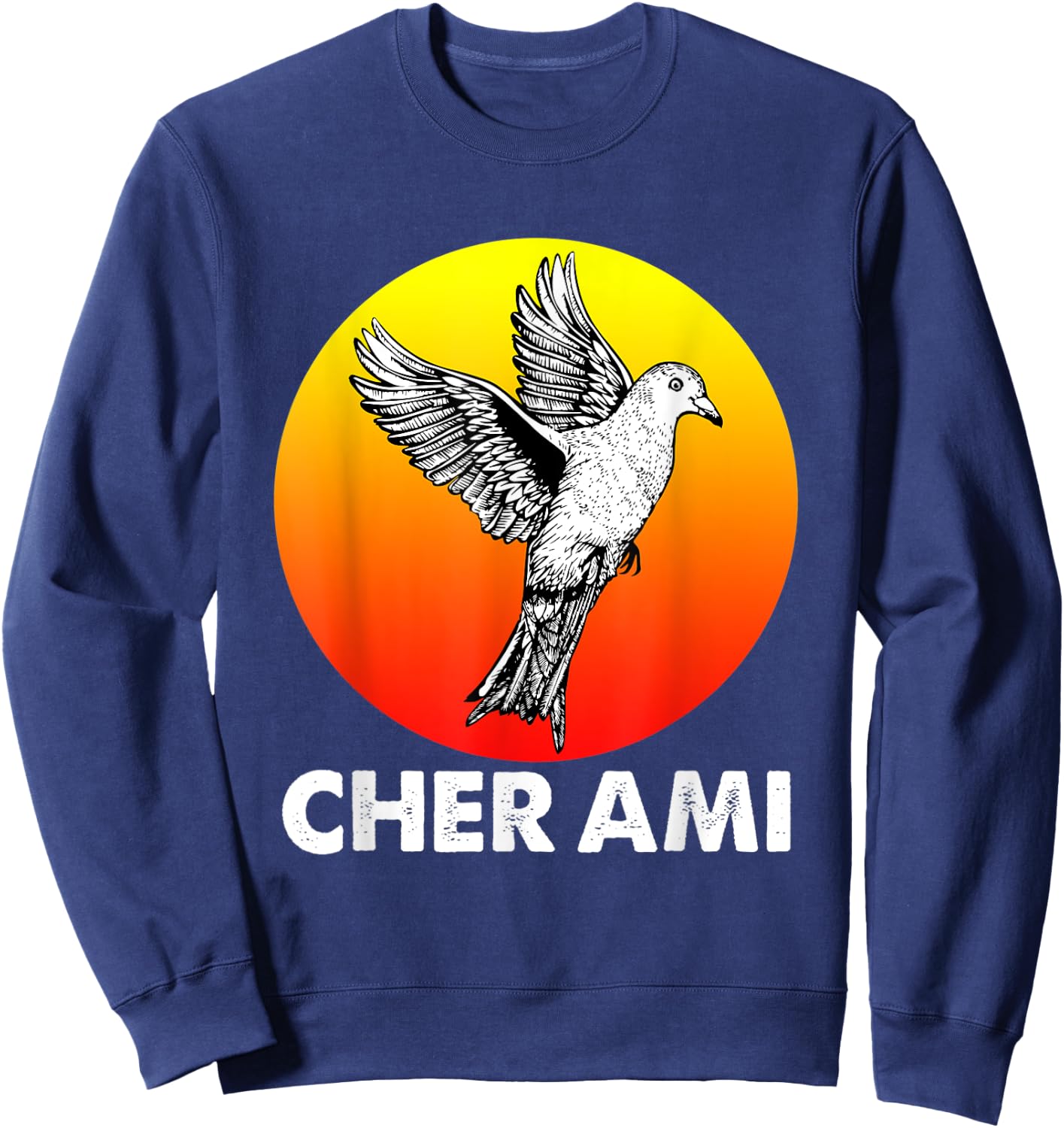 Cher Ami World War Hero Carrier Pigeon Sweatshirt - Sweatshirt | Navy