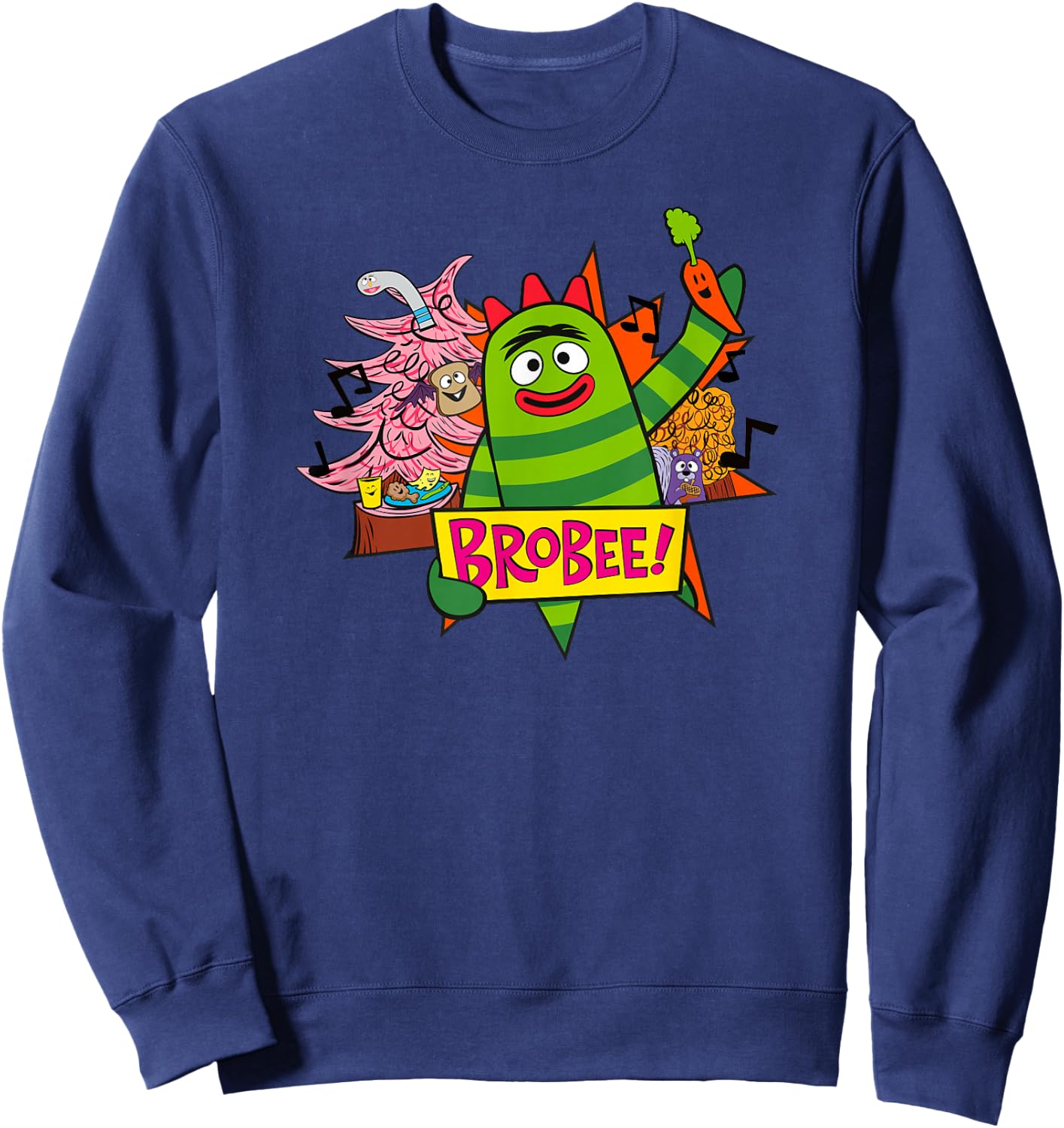 Yo Gabba Gabba - Classic Brobee 01 Sweatshirt - Sweatshirt | Navy