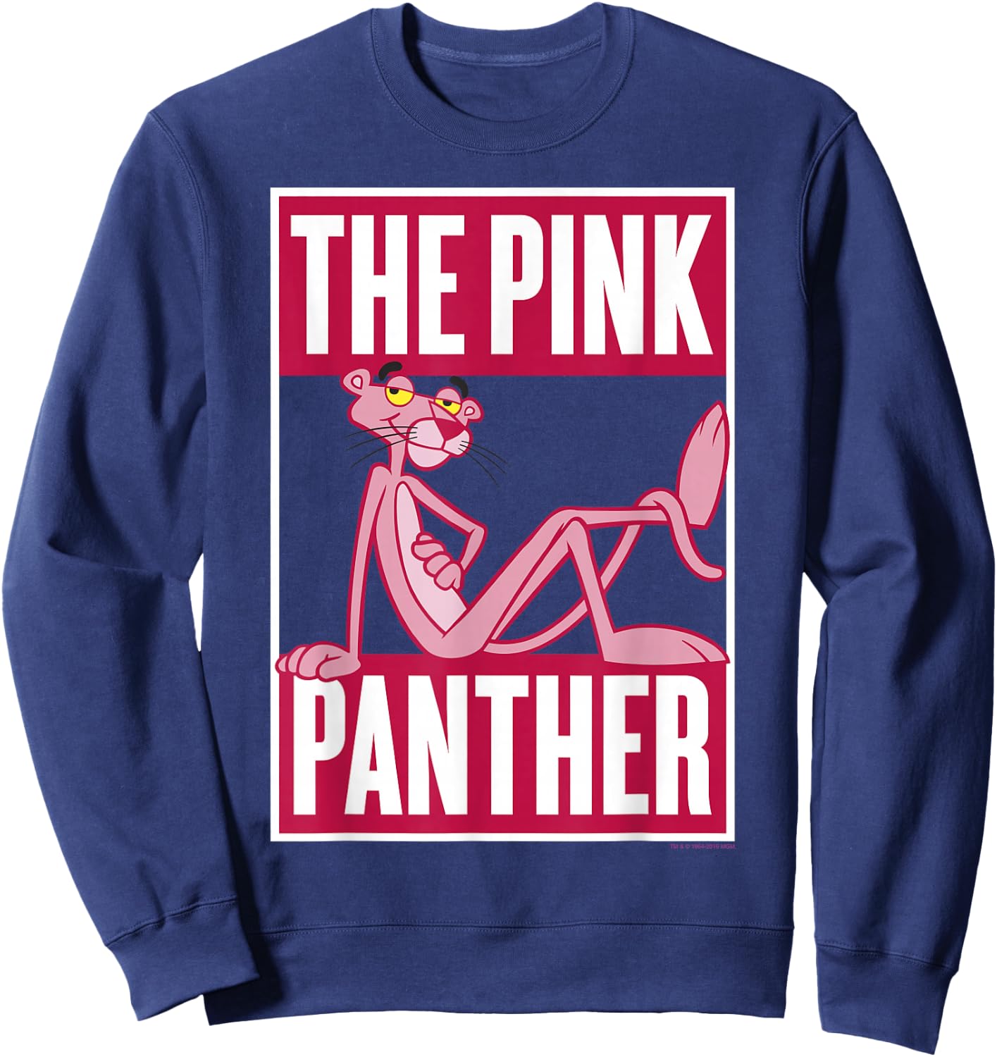 Pink Panther Casual Brick Logo Portrait Small Sweatshirt - Sweatshirt | Navy