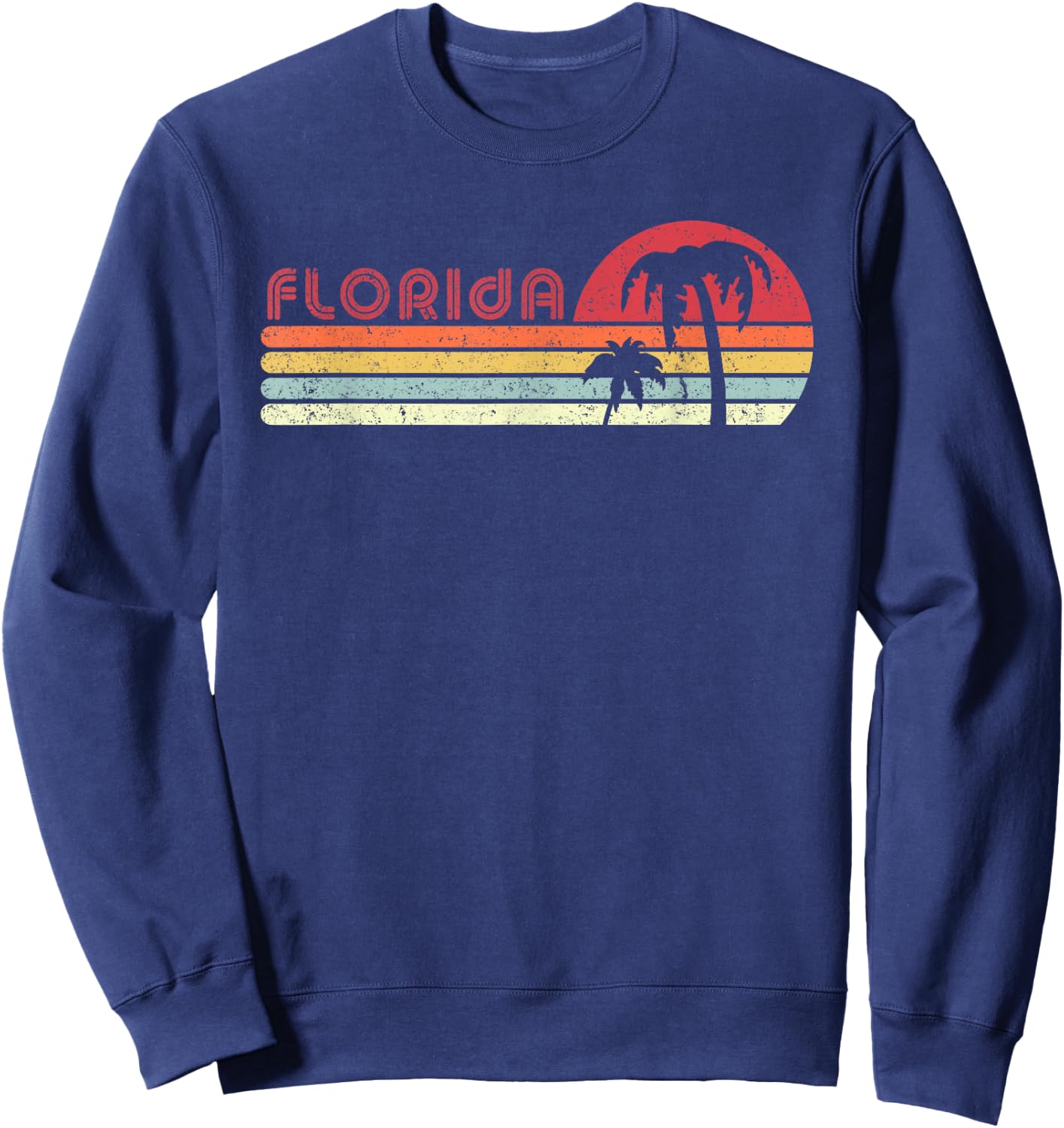Florida Shirt. Retro Style FL, USA Sweatshirt - Sweatshirt | Navy