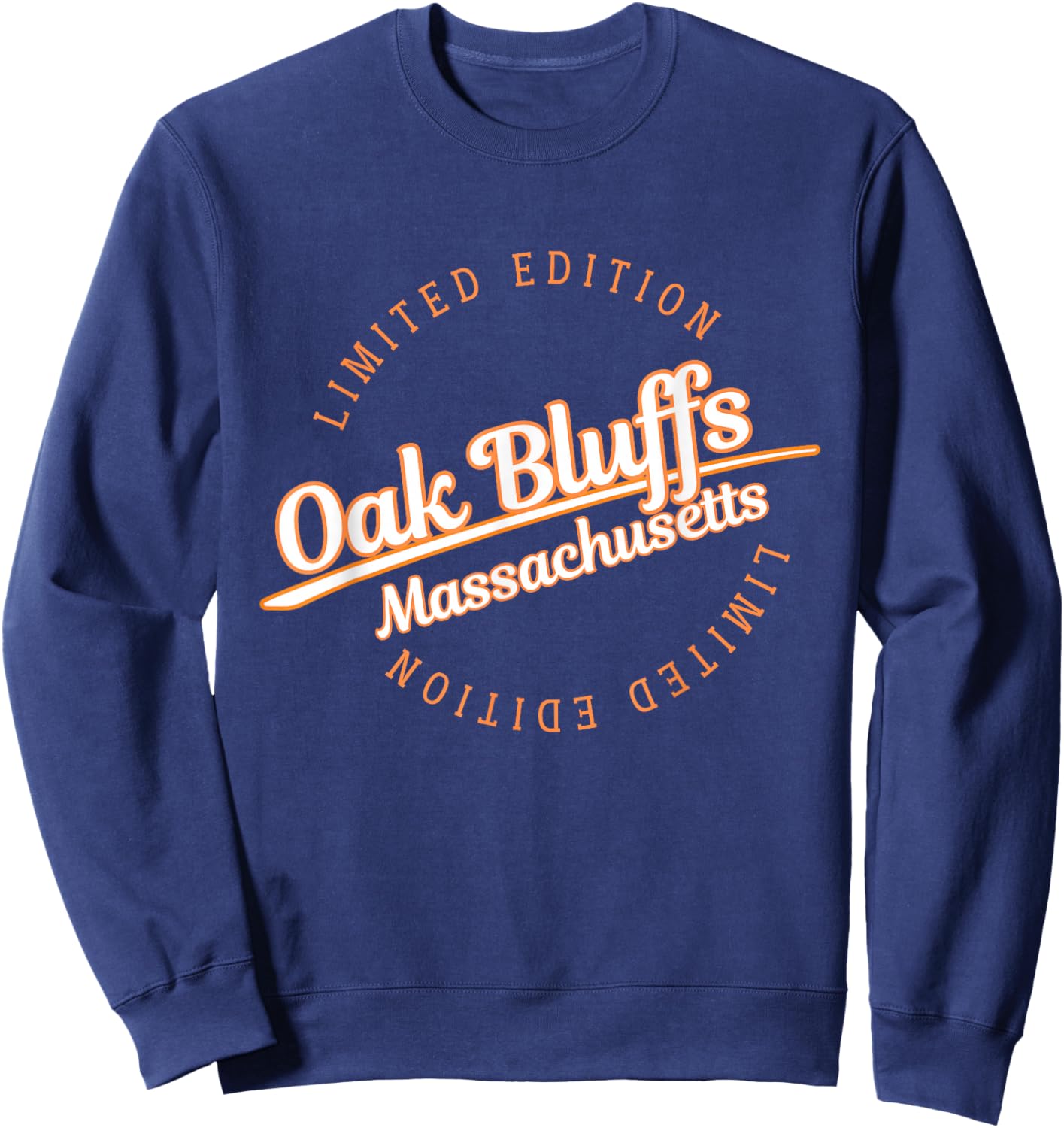 Retro Athletic Oak Bluffs MA Apparel Sweatshirt - Sweatshirt | Navy