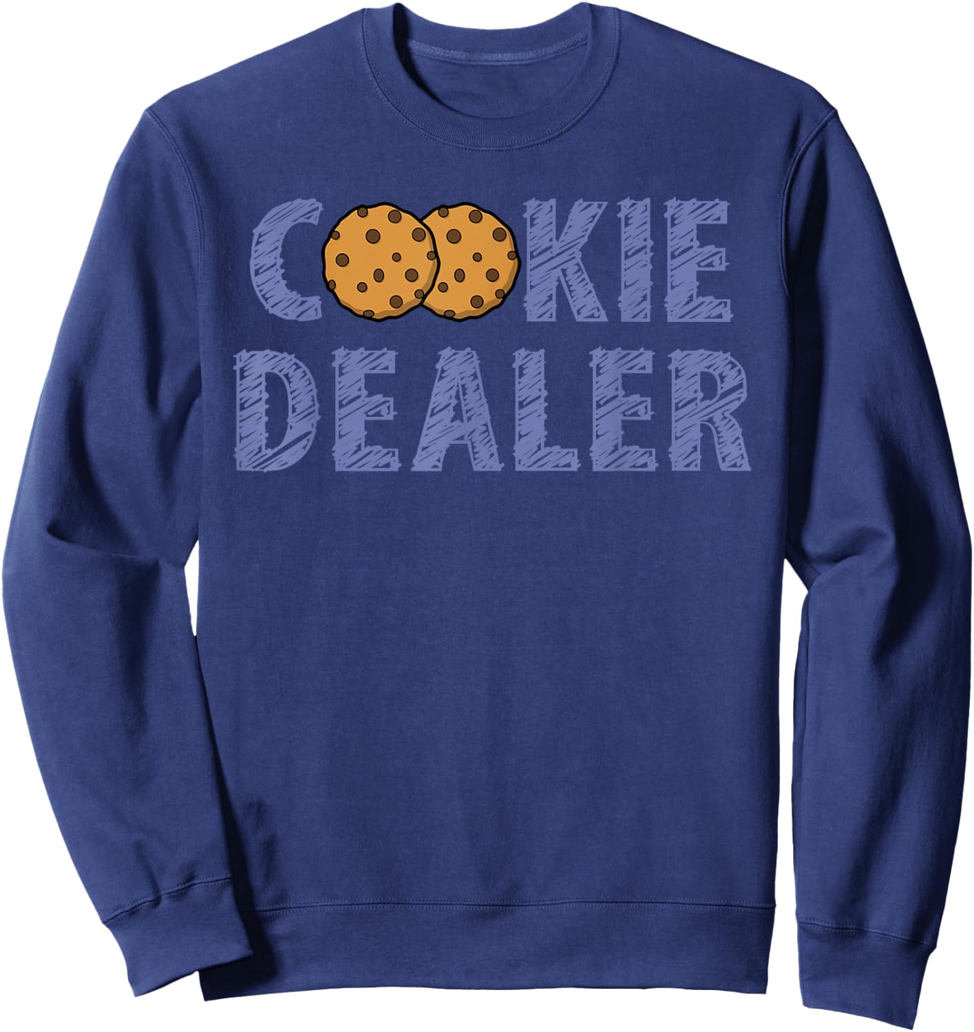 Scout Shirt Girl Funny Cookie Dealer Troop Leader Gift Shirt Sweatshirt - Sweatshirt | Navy