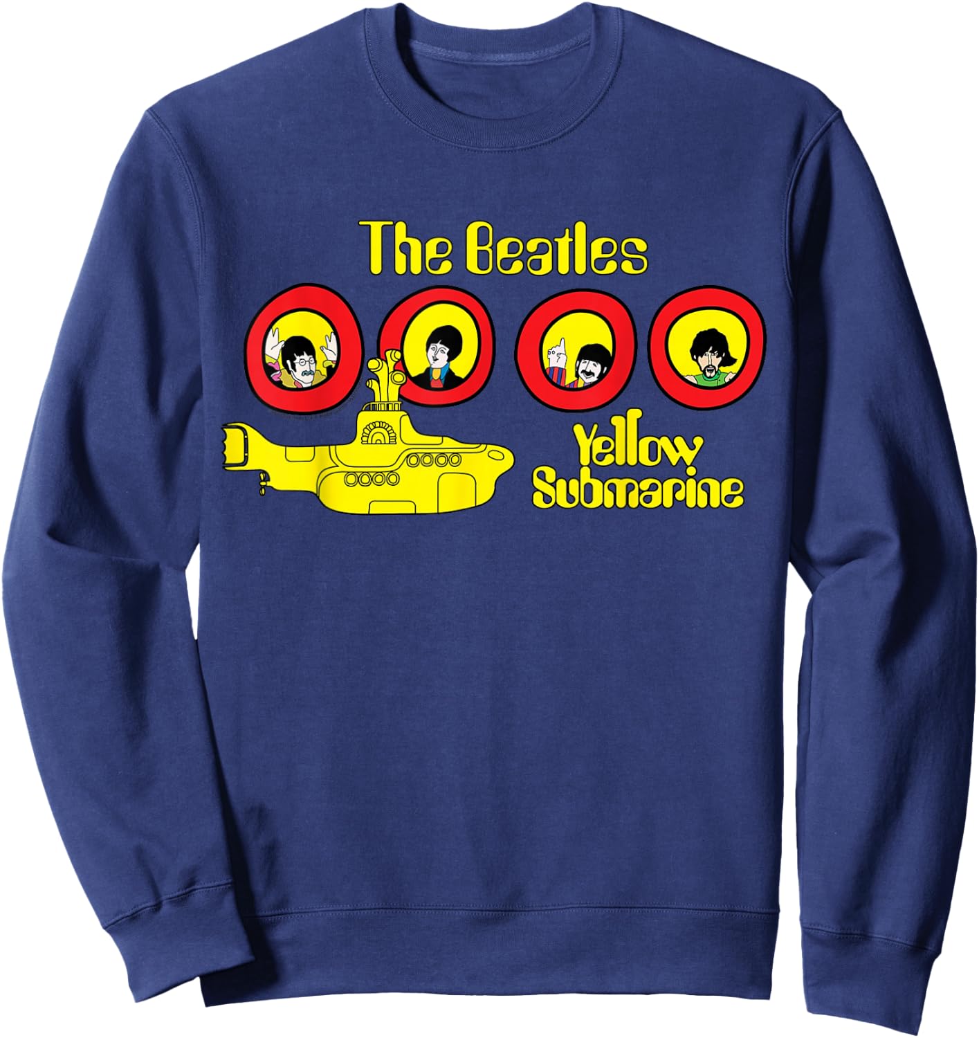 The Beatles Yellow Submarine Windows Sweatshirt - Sweatshirt | Navy