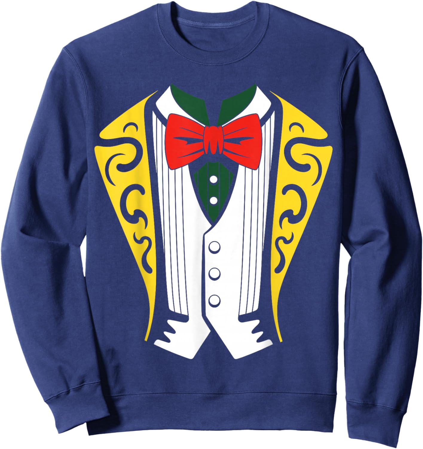 Mariachi Costume, Easy Lazy Mariachi Halloween Sweatshirt - Sweatshirt | Navy