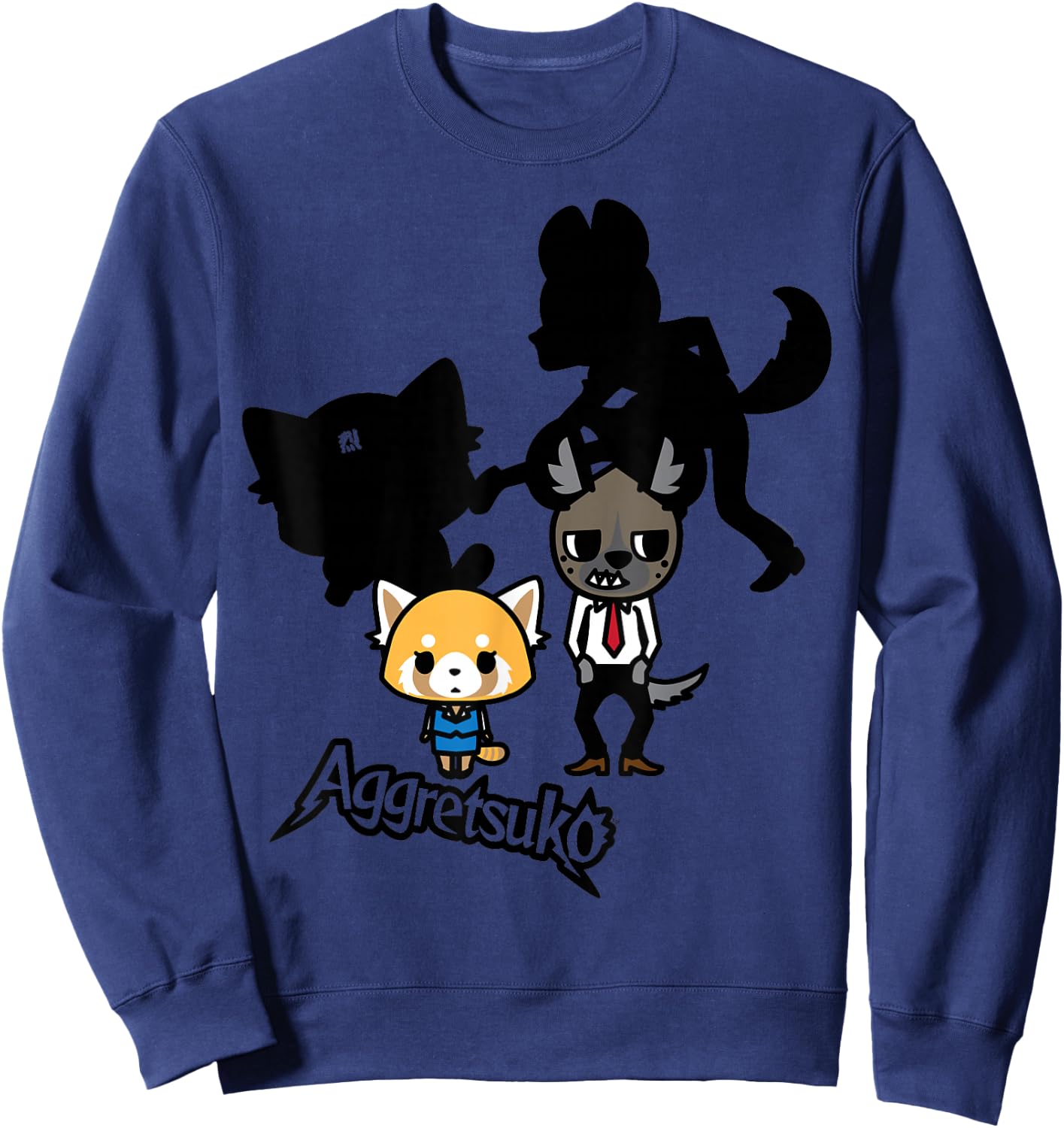 Aggretsuko and Haida Rocker Shadows Shirt Sweatshirt - Sweatshirt | Navy