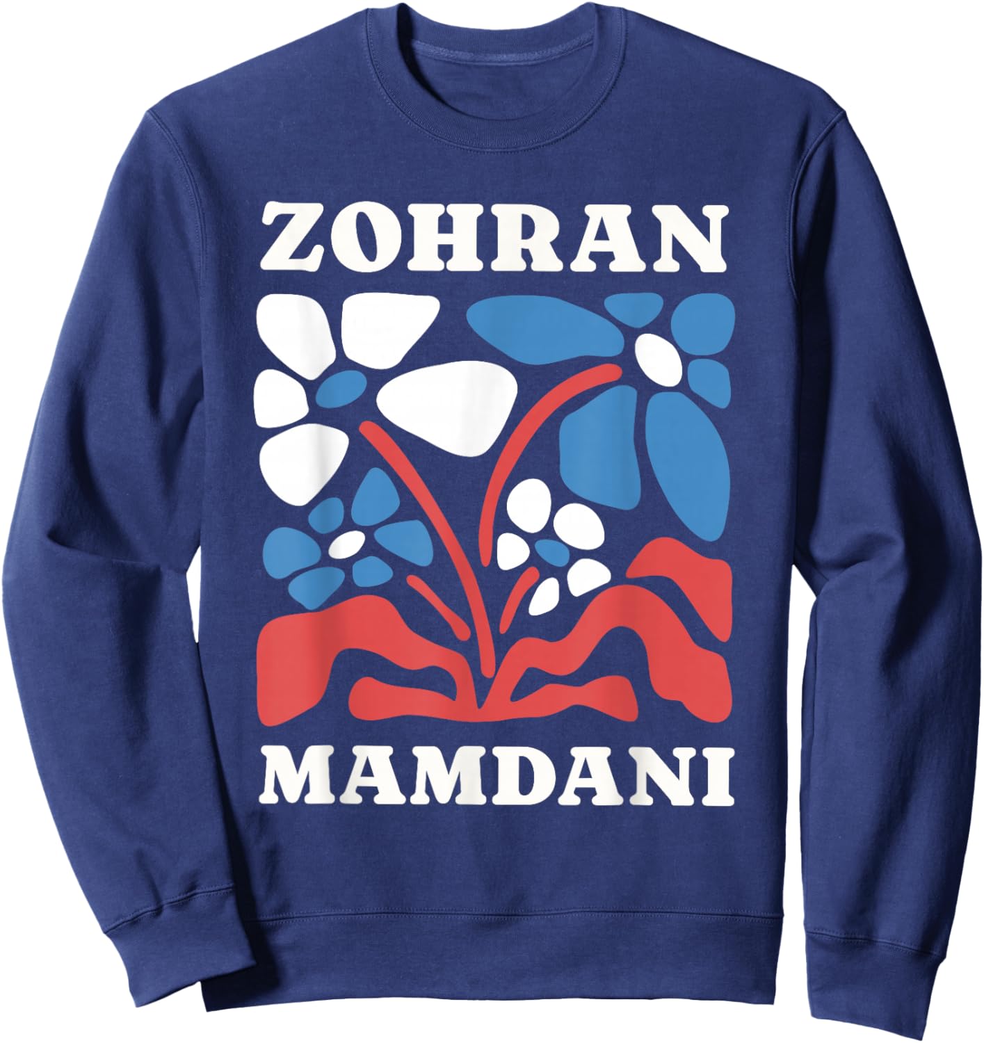 Zohran Mamdani NYC Mayor Election Sweatshirt - Sweatshirt | Navy