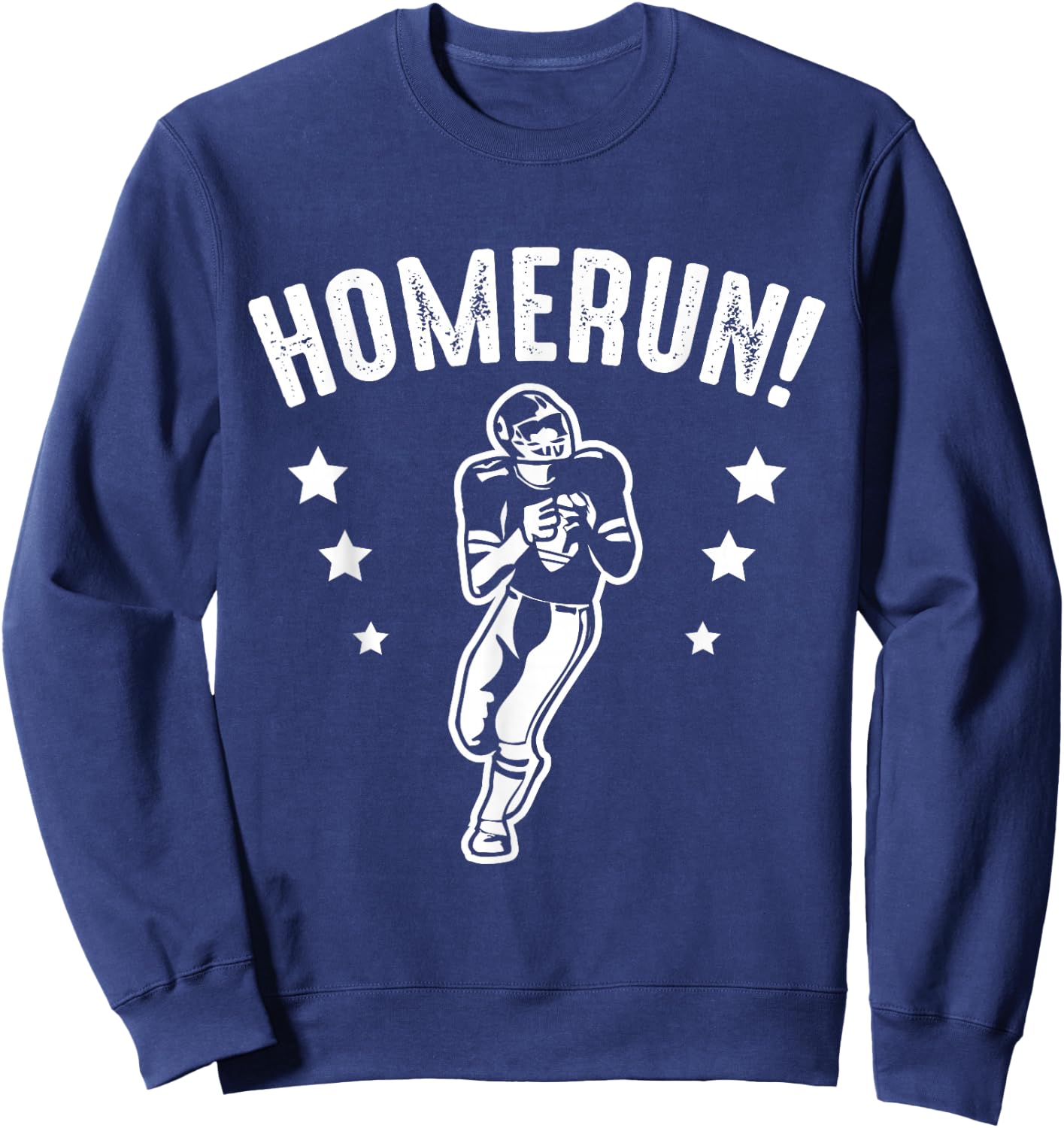 Homerun Football Baseball Mix False Sport Sweatshirt - Sweatshirt | Navy