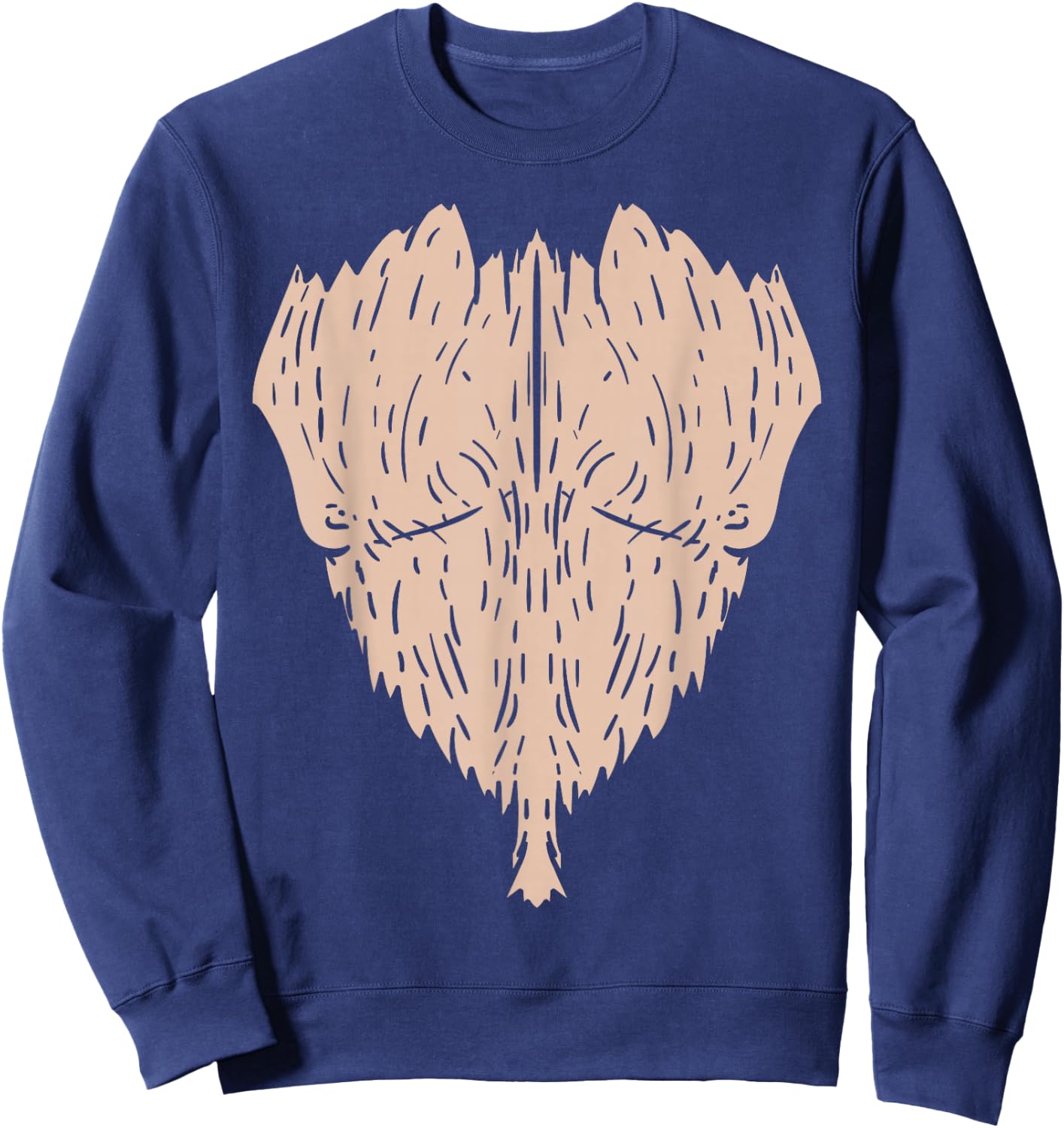 Chimpanzee Orangutan Funny DIY Costume Easy Halloween Sweatshirt - Sweatshirt | Navy