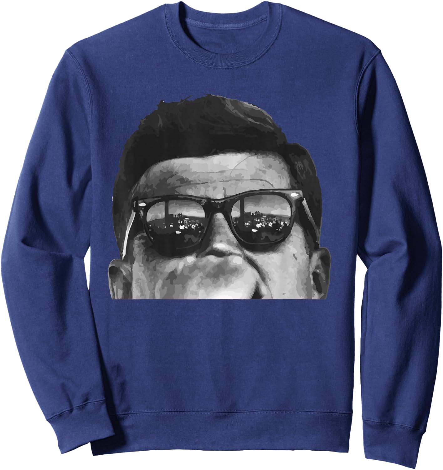 JFK John F Kennedy Wearing Sunglasses Sweatshirt - Sweatshirt | Navy