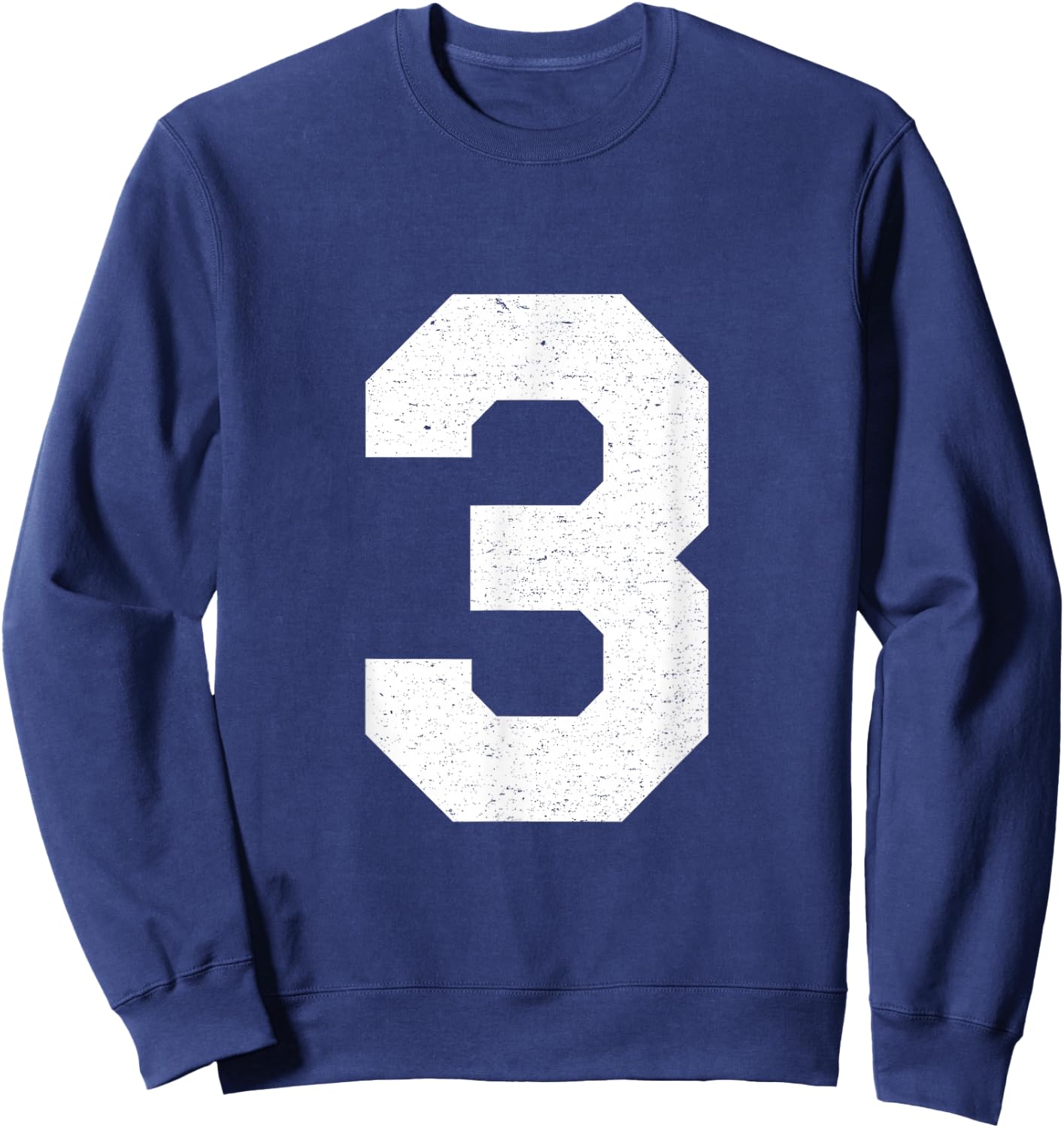 Number #3 Uniform Jersey, 3rd Place, Three Sweatshirt - Sweatshirt | Navy