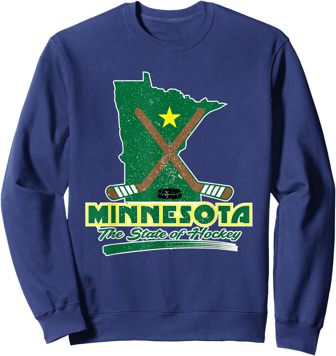 Minnesota Shirts - The State Of Hockey Sweatshirt - Sweatshirt | Navy