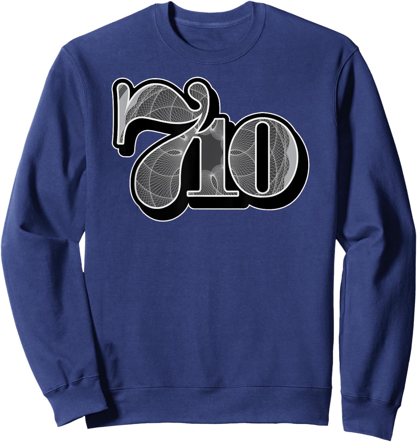 710 Code Crypto Cannabis Oil Dab CBD THC Weed Sweatshirt - Sweatshirt | Navy