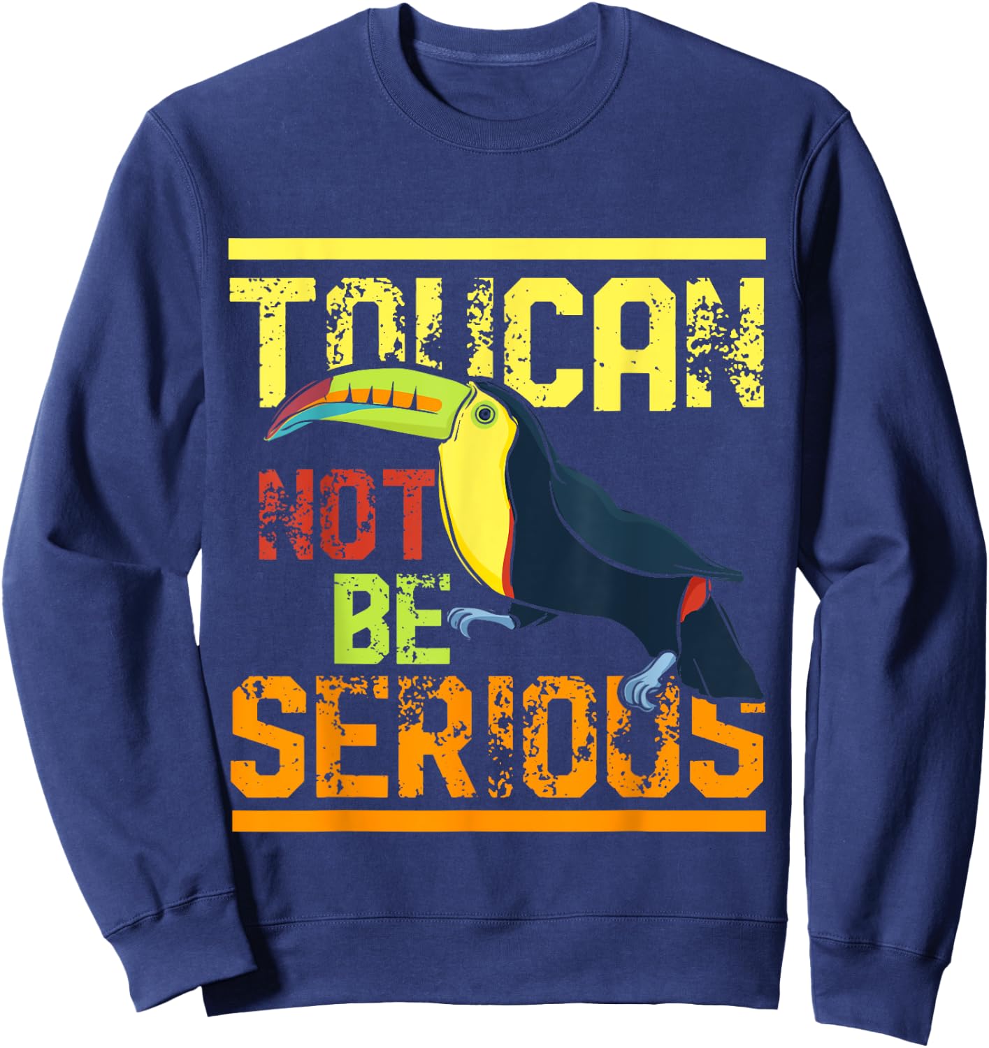 Funny Animal Gift Tropic Birds Toucan Sweatshirt - Sweatshirt | Navy