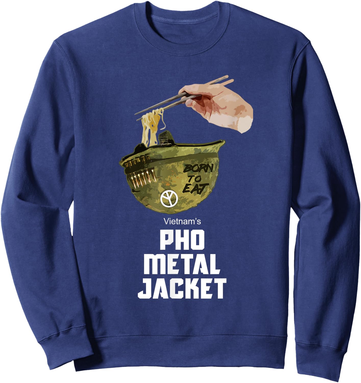 Pho Shirt Pho Metal Jacket Gamer Shirt Veteran Shirt Sweatshirt - Sweatshirt | Navy