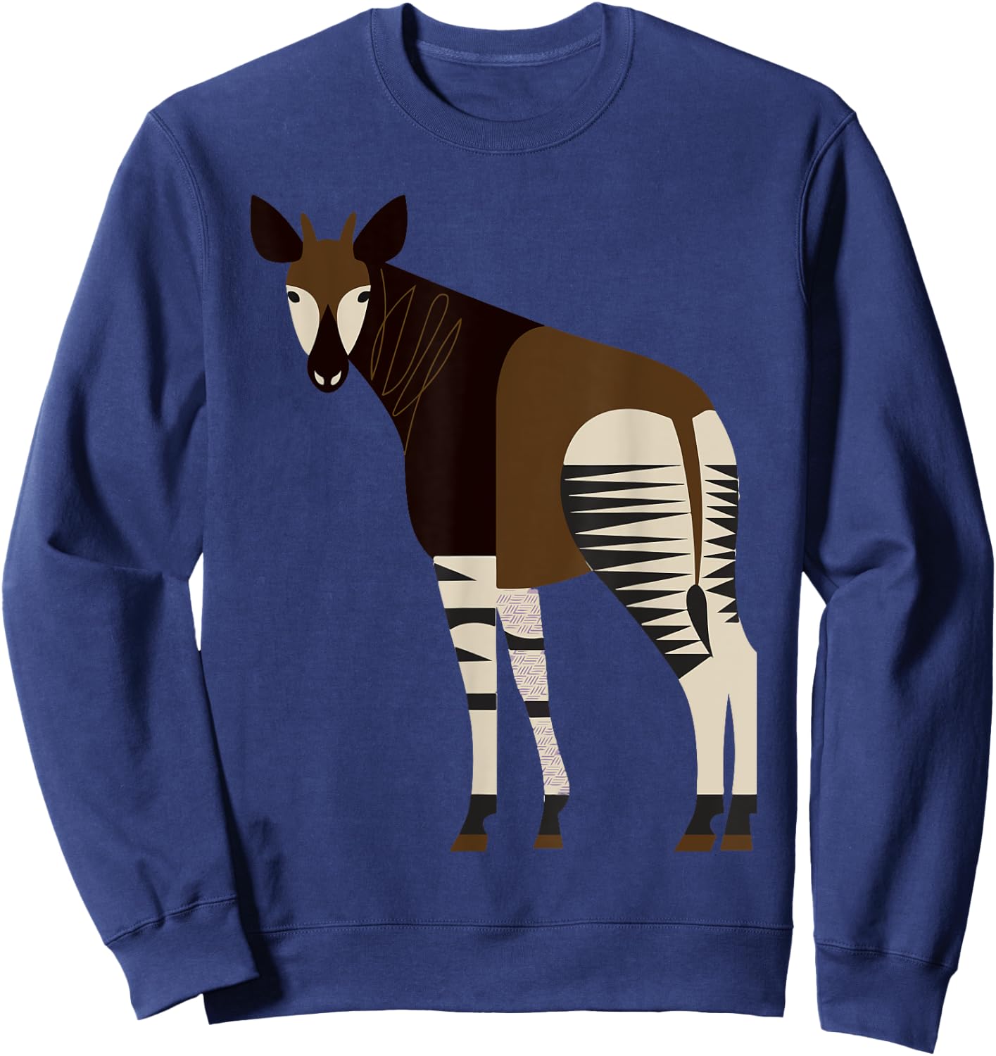 Cute Adorable Okapi Sweatshirt - Sweatshirt | Navy