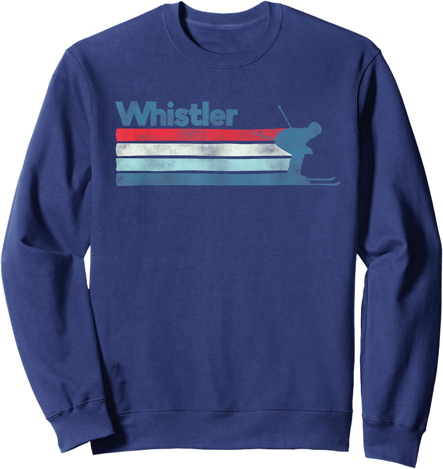 Whistler Canada Retro Ski Sweatshirt - Sweatshirt | Navy