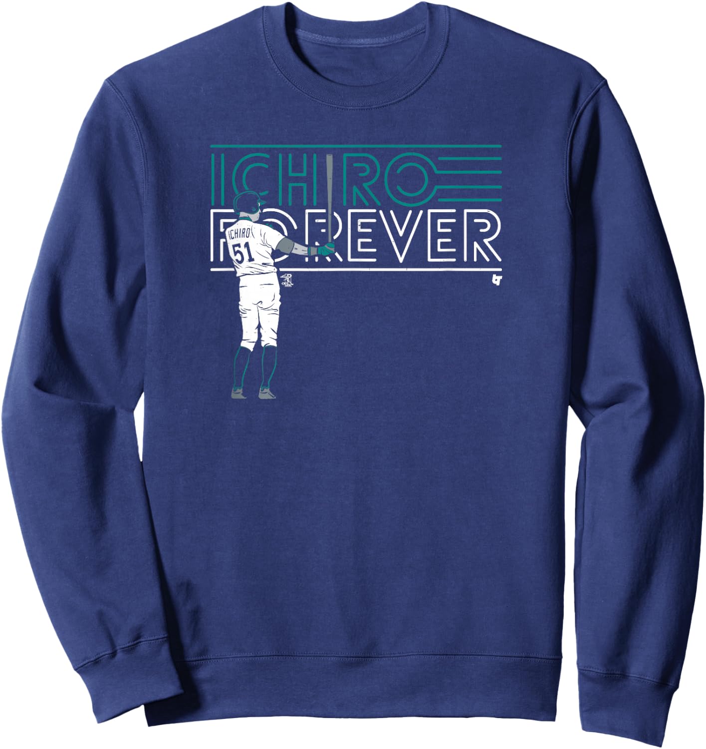 Ichiro Suzuki - Ichiro Forever - Seattle Baseball Sweatshirt - Sweatshirt | Navy