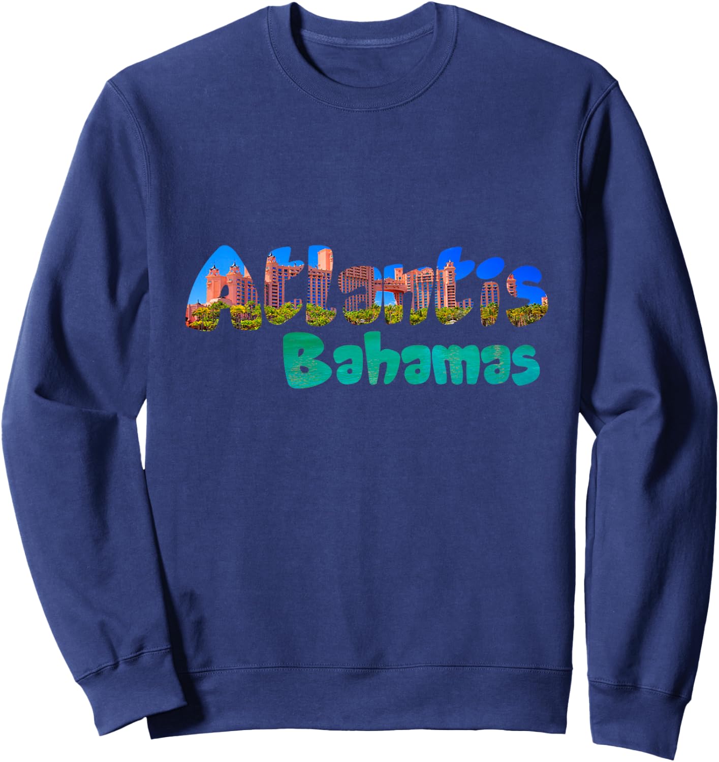Atlantis Bahamas . Cool Atlantis Bahamas Sweatshirt - Sweatshirt | Navy