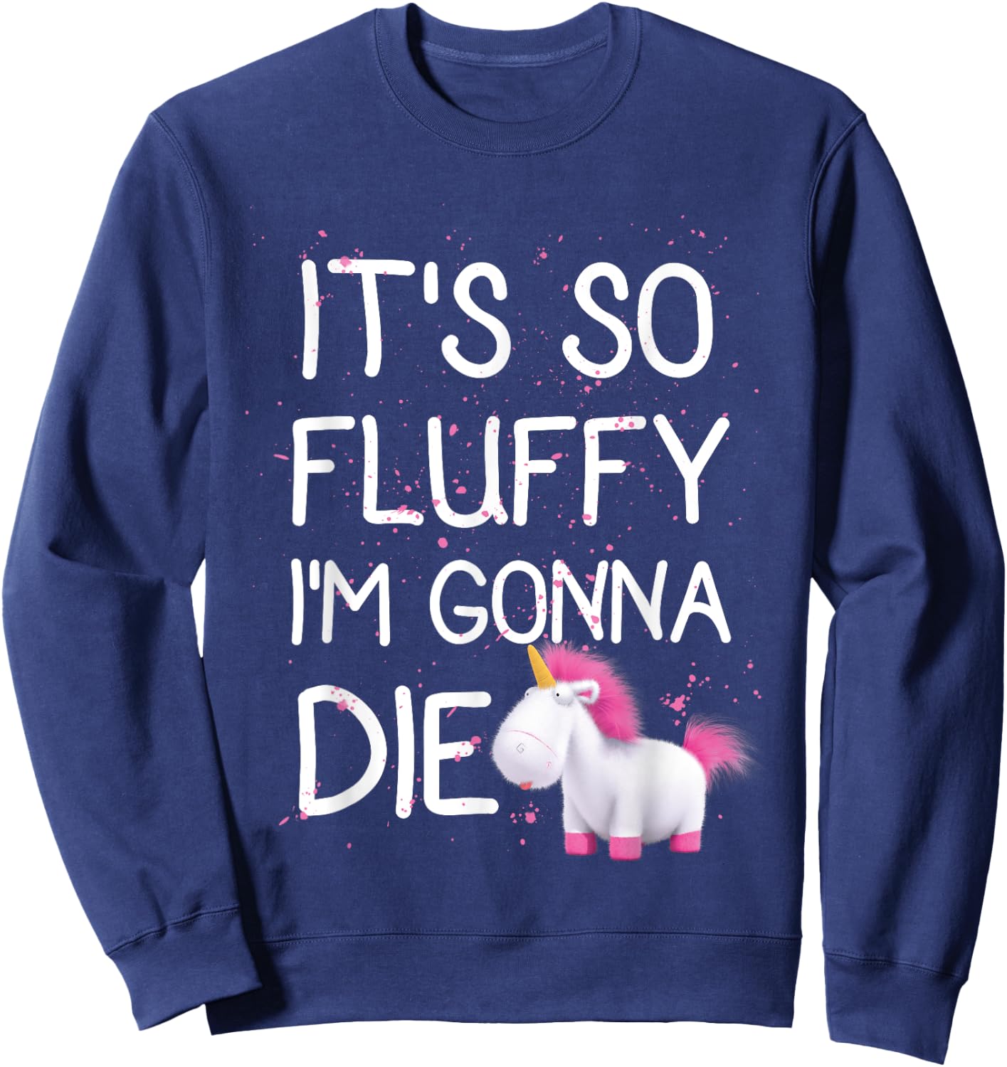 Despicable Me Minions It's So Fluffy Unicorn Graphic Sweatshirt - Sweatshirt | Navy