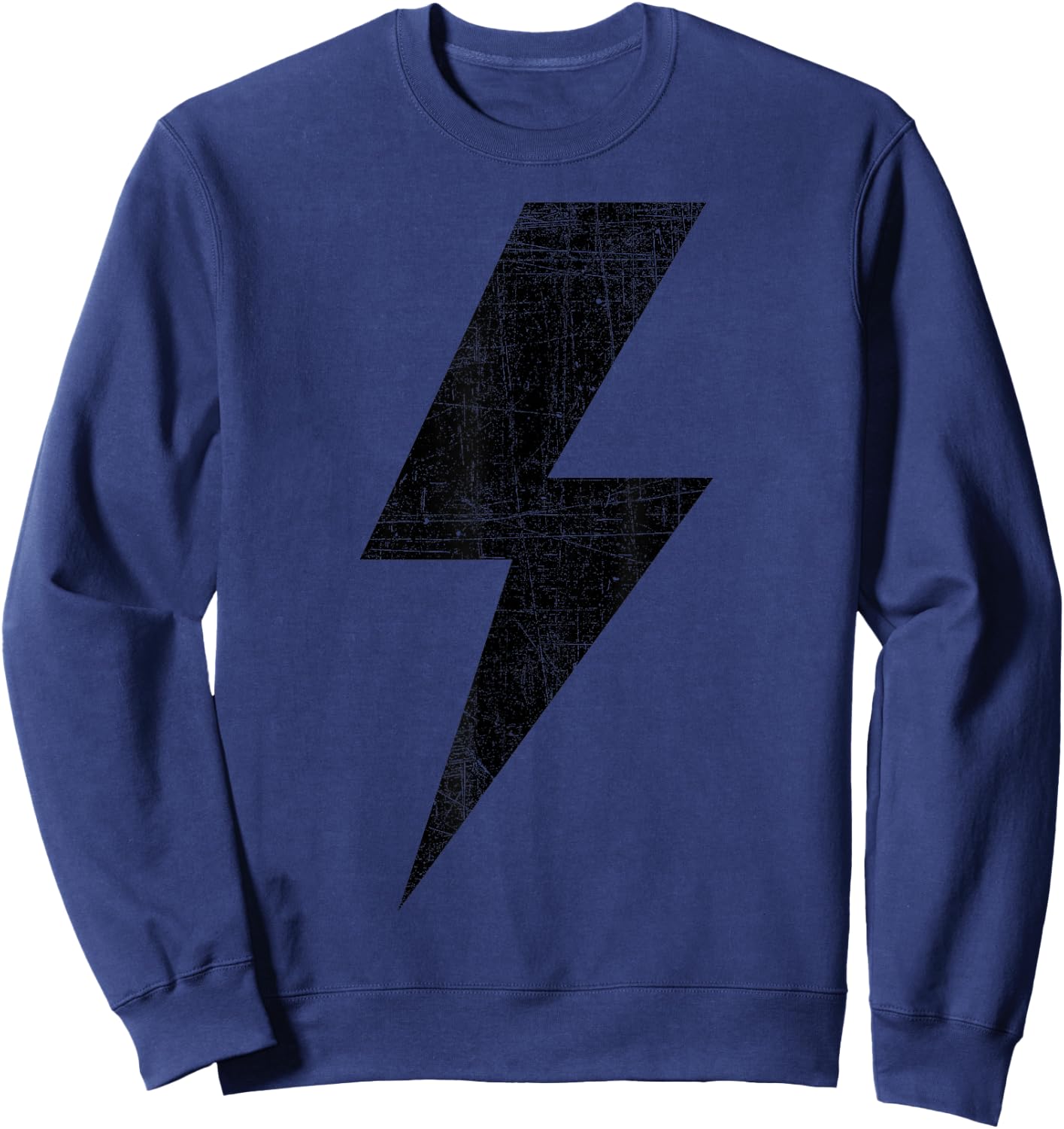 Bolt Lightning Black Design Team Sweatshirt - Sweatshirt | Navy