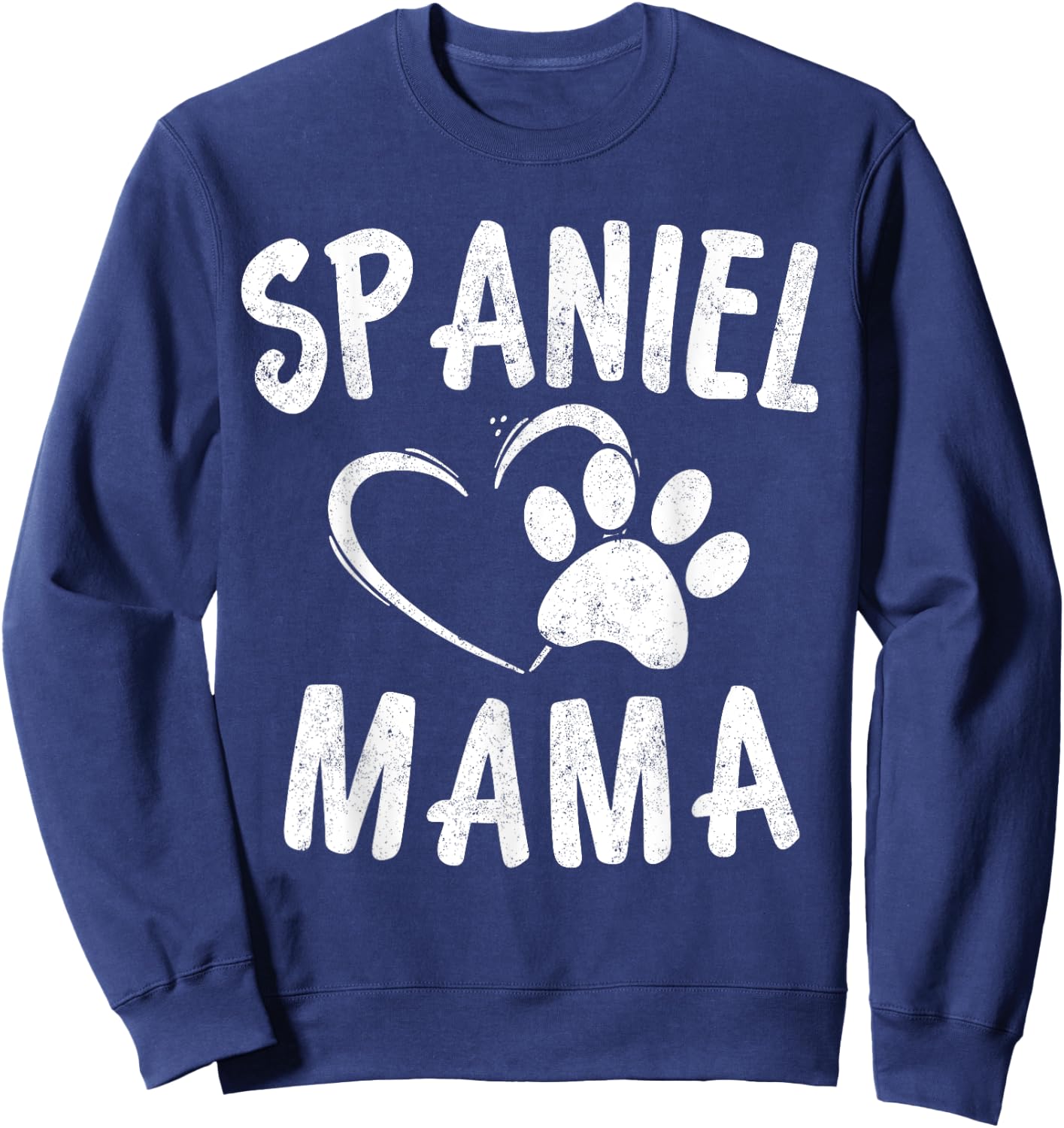 Fun Spaniel Mama Dog Lover English Cocker Spaniels Mom Women Girls Kids Sweatshirt - Sweatshirt | Navy