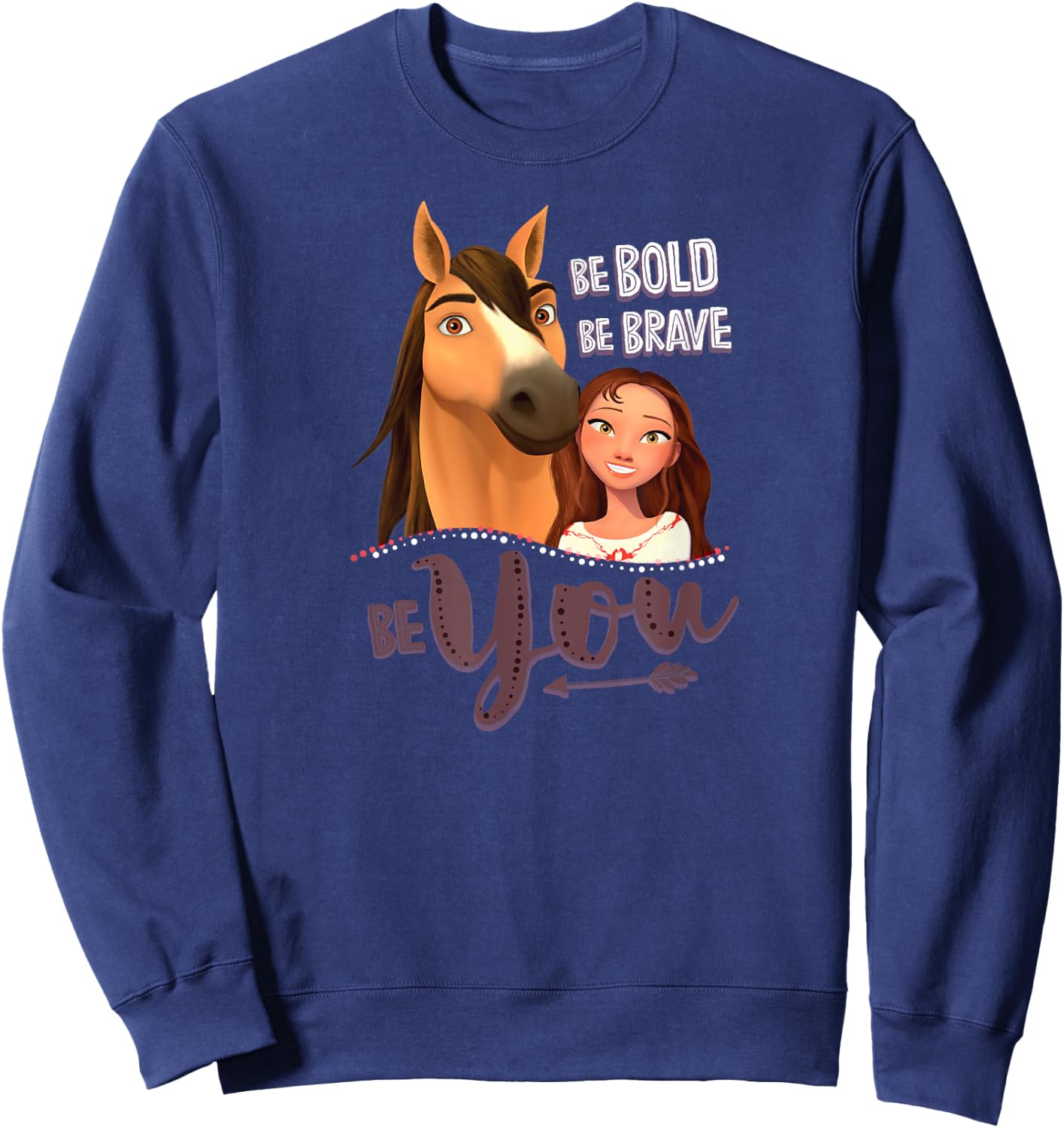 DreamWorks Spirit Riding Free Be You Sweatshirt - Sweatshirt | Navy