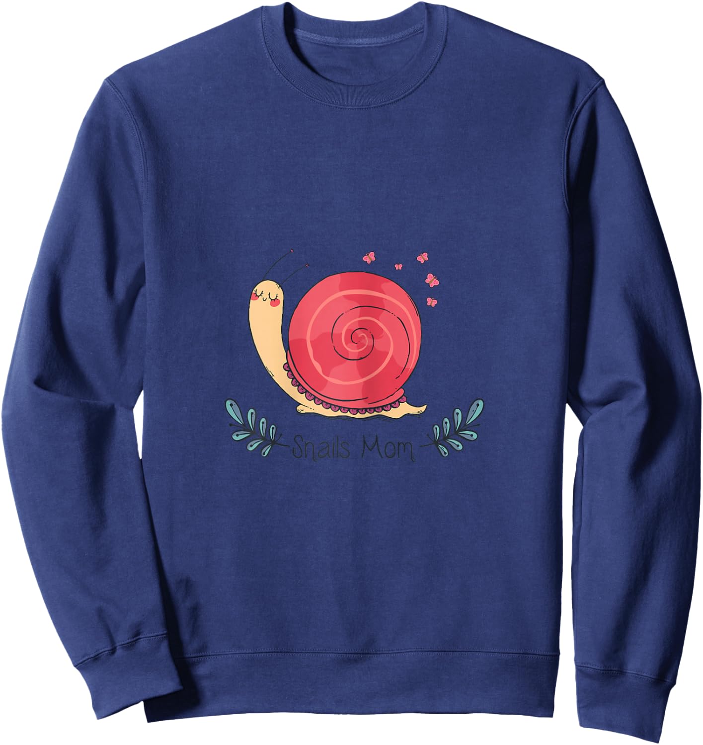 Pet Snail t Shirts - Snail Mom Shirt Sweatshirt - Sweatshirt | Navy