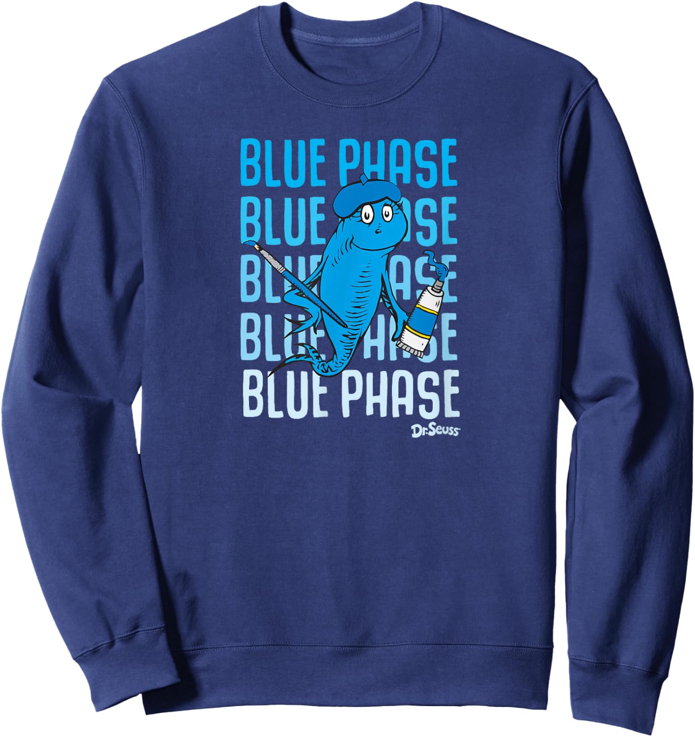 Dr. Seuss Blue Phase Sweatshirt - Sweatshirt | Navy
