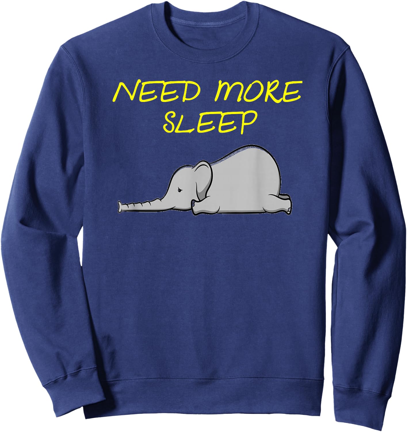 Funny Sleeping Elephant Pajama for Bedtime Sweatshirt - Sweatshirt | Navy