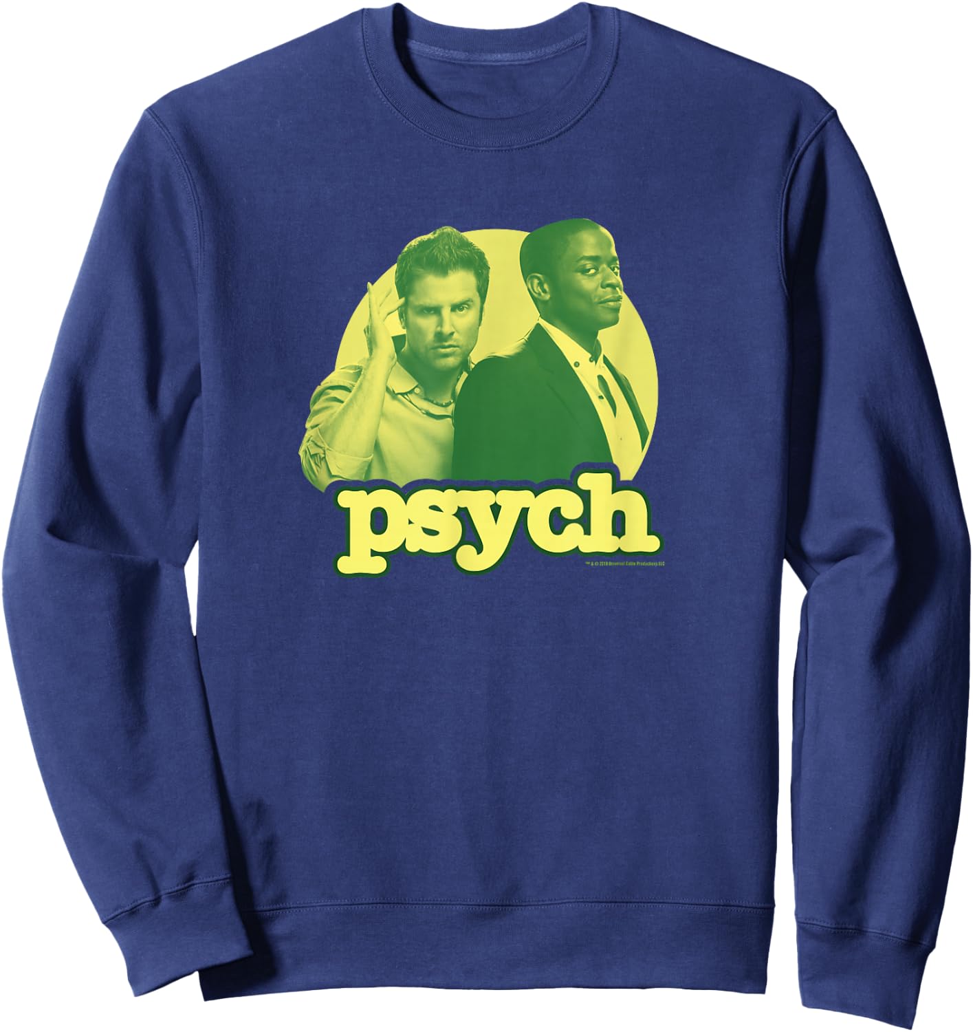 Psych Shawn Spencer and Gus Standard Sweatshirt - Sweatshirt | Navy