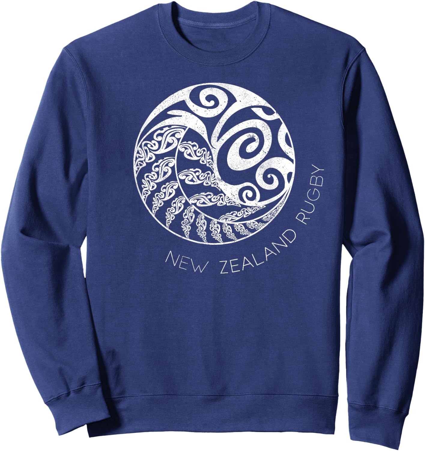 New Zealand Rugby Maori Inspired Kiwi & Silver Fern+ Sweatshirt - Sweatshirt | Navy