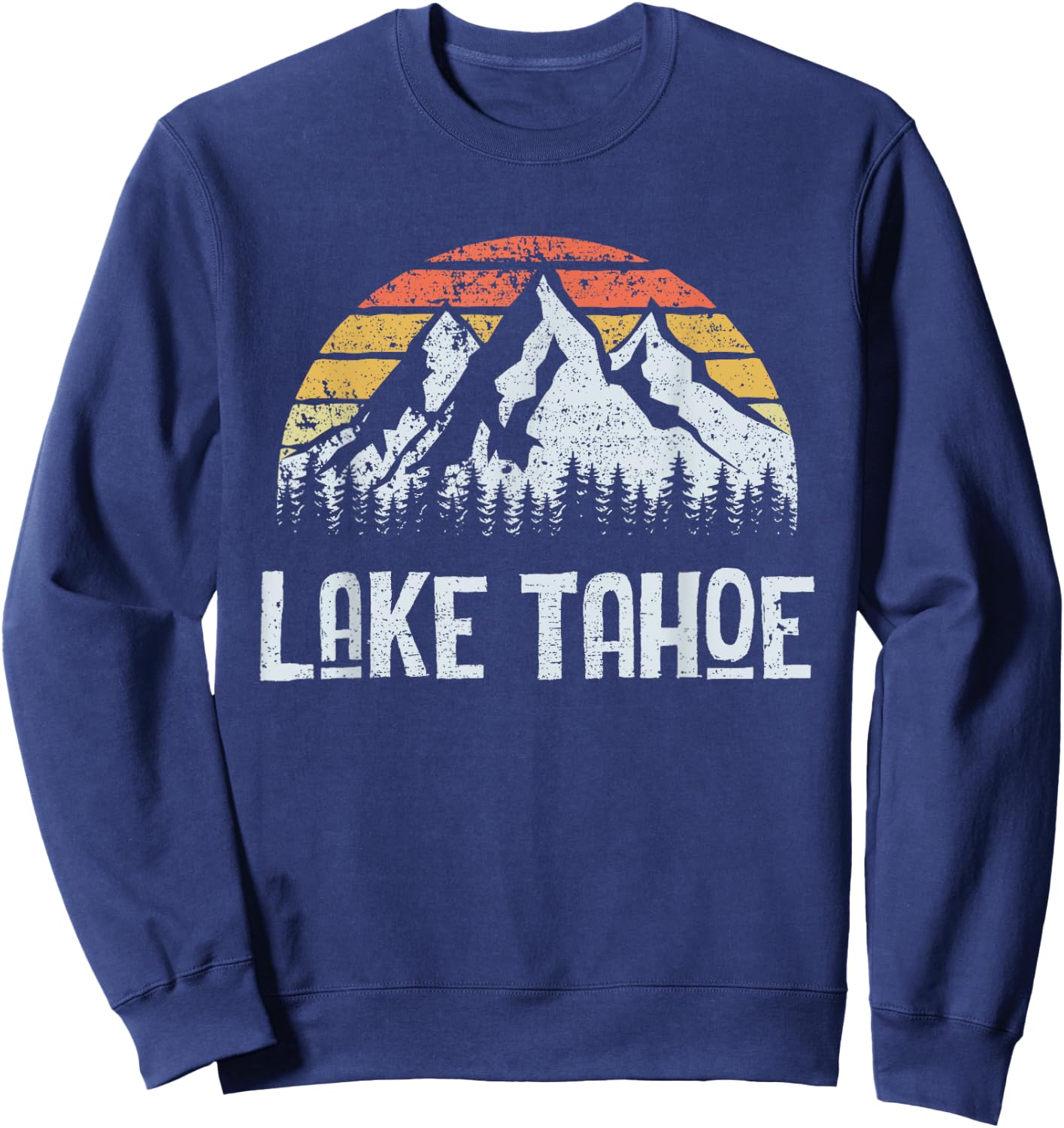 Vintage Retro Lake Tahoe Sweatshirt - Sweatshirt | Navy