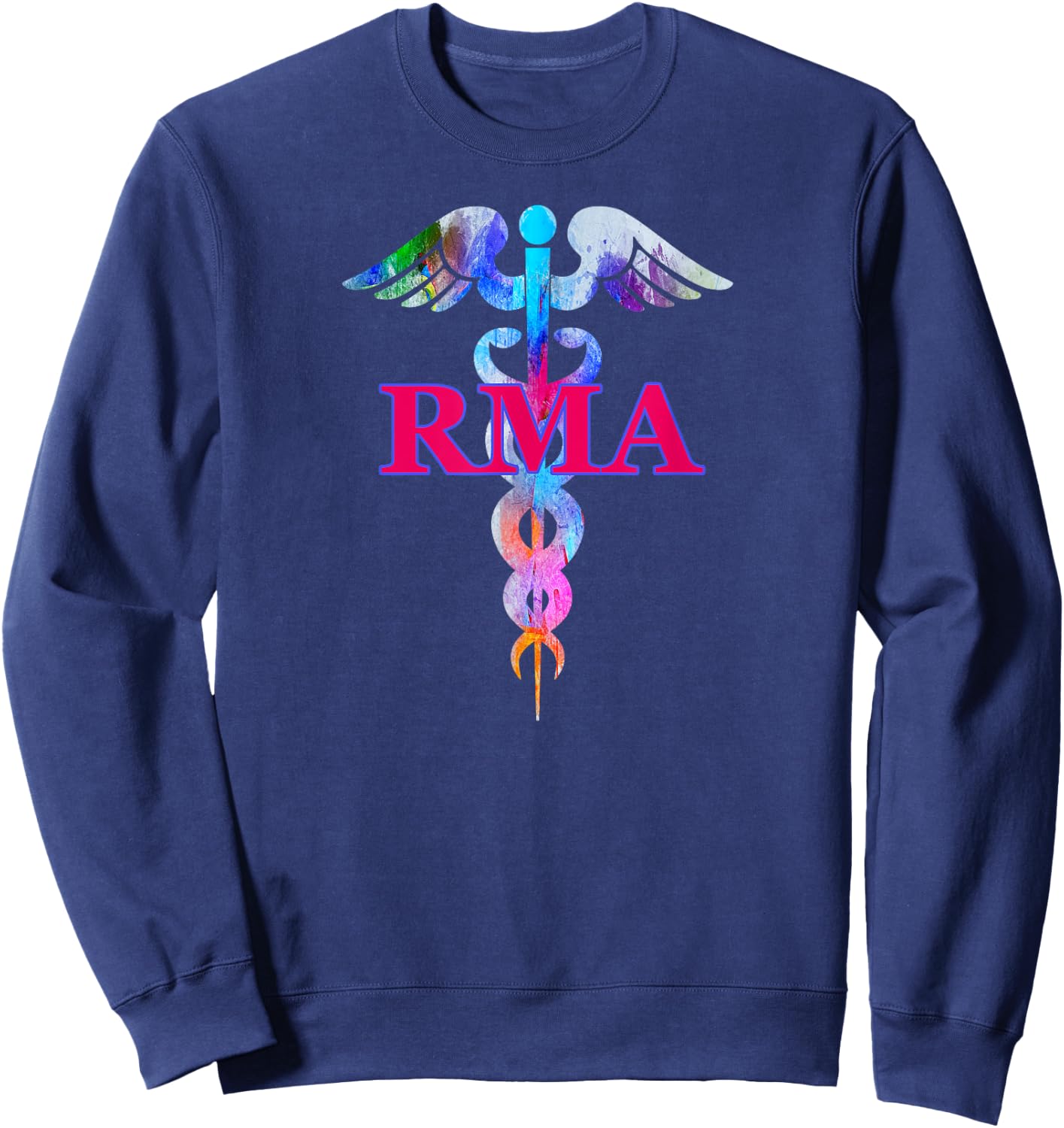 RMA Registered Medical Assistant Caduceus Gifts Sweatshirt - Sweatshirt | Navy